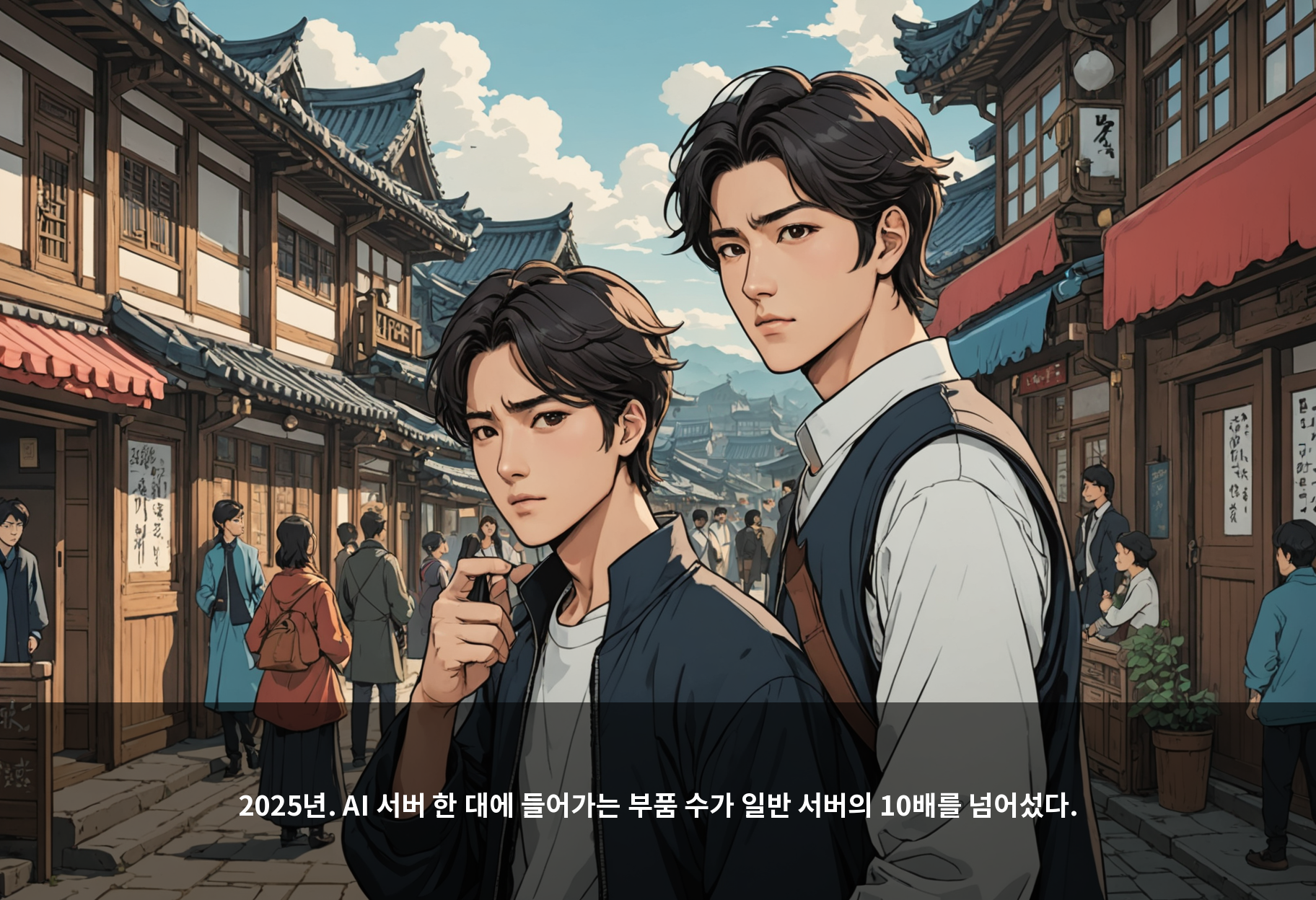 2025년. AI 서버 한 대에 들어가는 부품 수가 일반 서버의 10배를 넘어섰다.