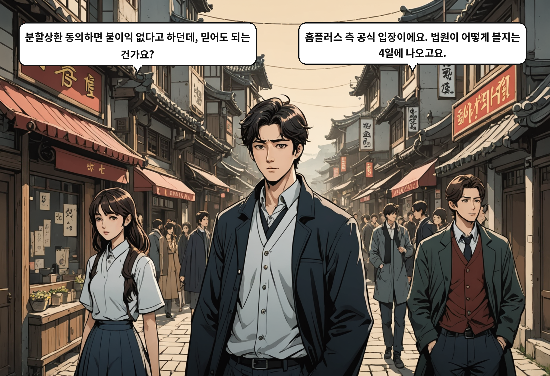 B: 분할상환 동의하면 불이익 없다고 하던데, 믿어도 되는 건가요? A: 홈플러스 측 공식 입장이에요. 법원이 어떻게 볼지는 4일에 나오고요.