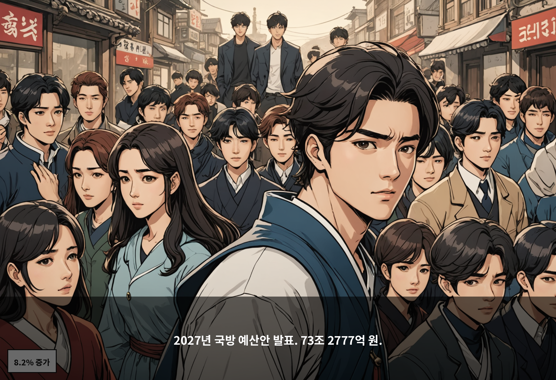 2027년 국방 예산안 발표. 73조 2777억 원.