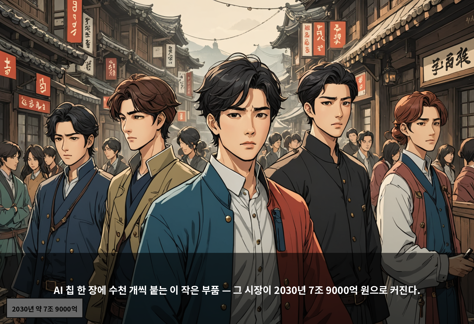 AI 칩 한 장에 수천 개씩 붙는 이 작은 부품 — 그 시장이 2030년 7조 9000억 원으로 커진다.