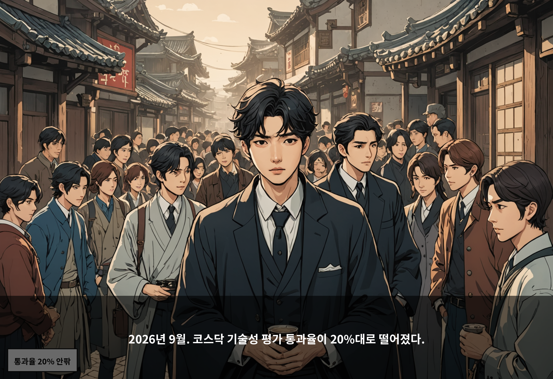 2026년 9월. 코스닥 기술성 평가 통과율이 20%대로 떨어졌다.
