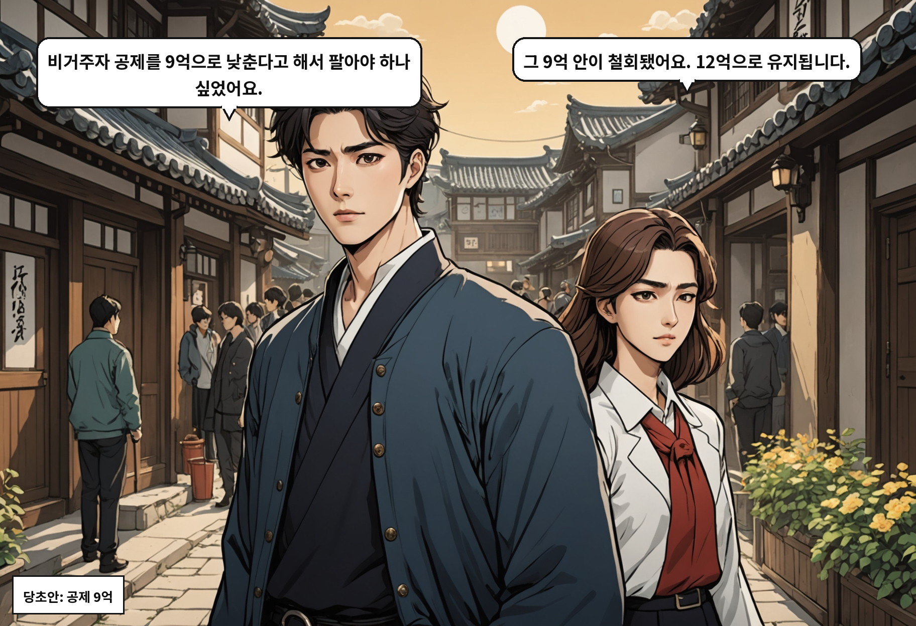 B: 비거주자 공제를 9억으로 낮춘다고 해서 팔아야 하나 싶었어요. A: 그 9억 안이 철회됐어요. 12억으로 유지됩니다.