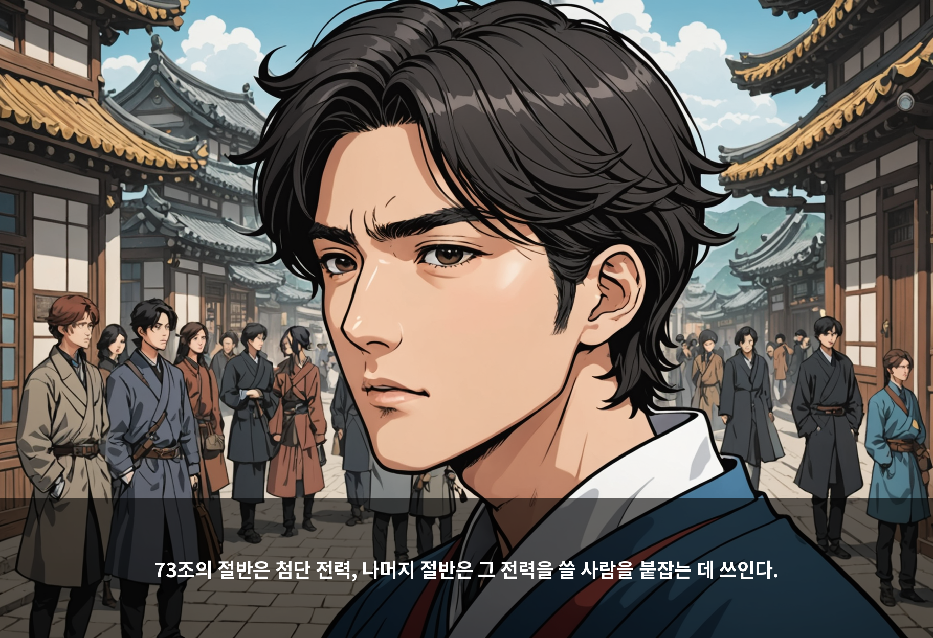 73조의 절반은 첨단 전력, 나머지 절반은 그 전력을 쓸 사람을 붙잡는 데 쓰인다.