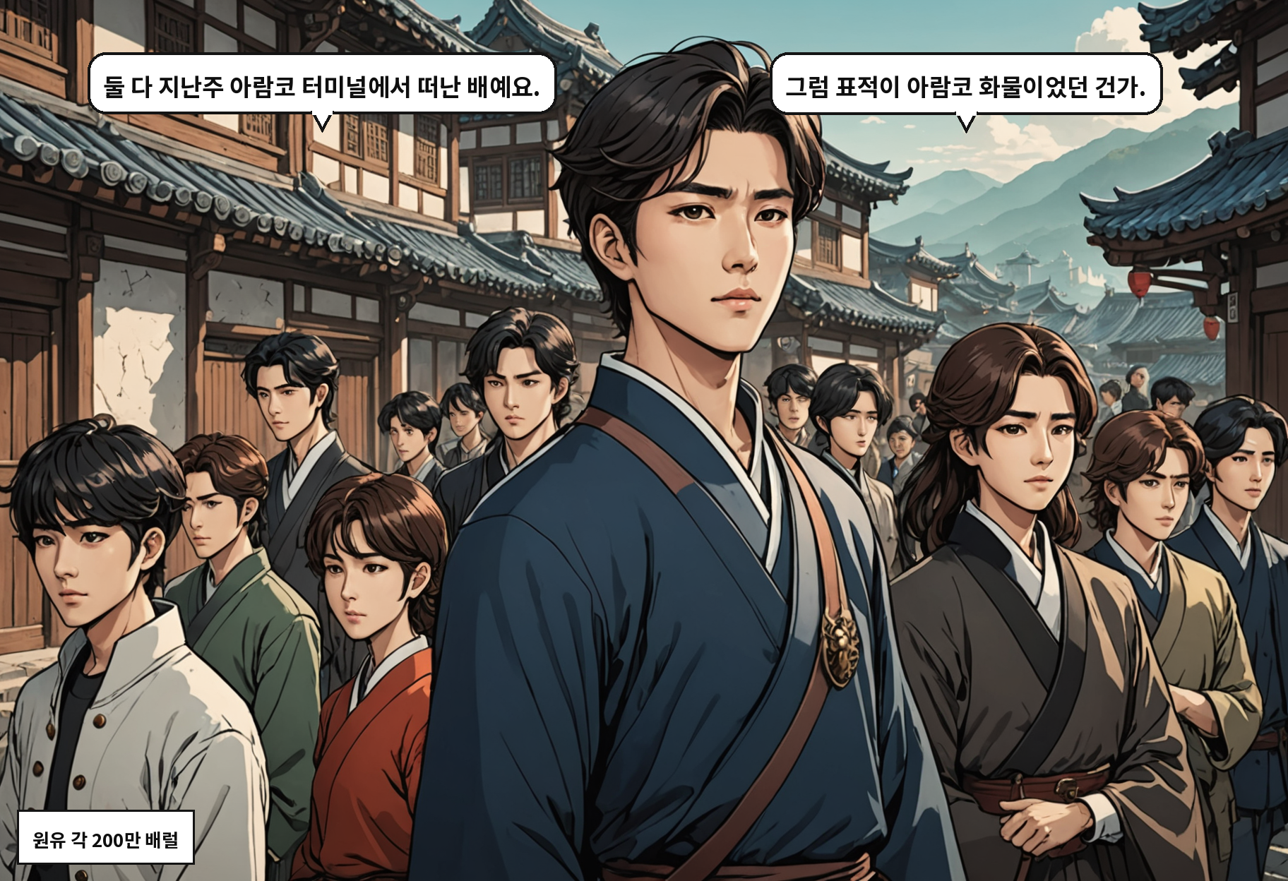 A: 둘 다 지난주 아람코 터미널에서 떠난 배예요. B: 그럼 표적이 아람코 화물이었던 건가.