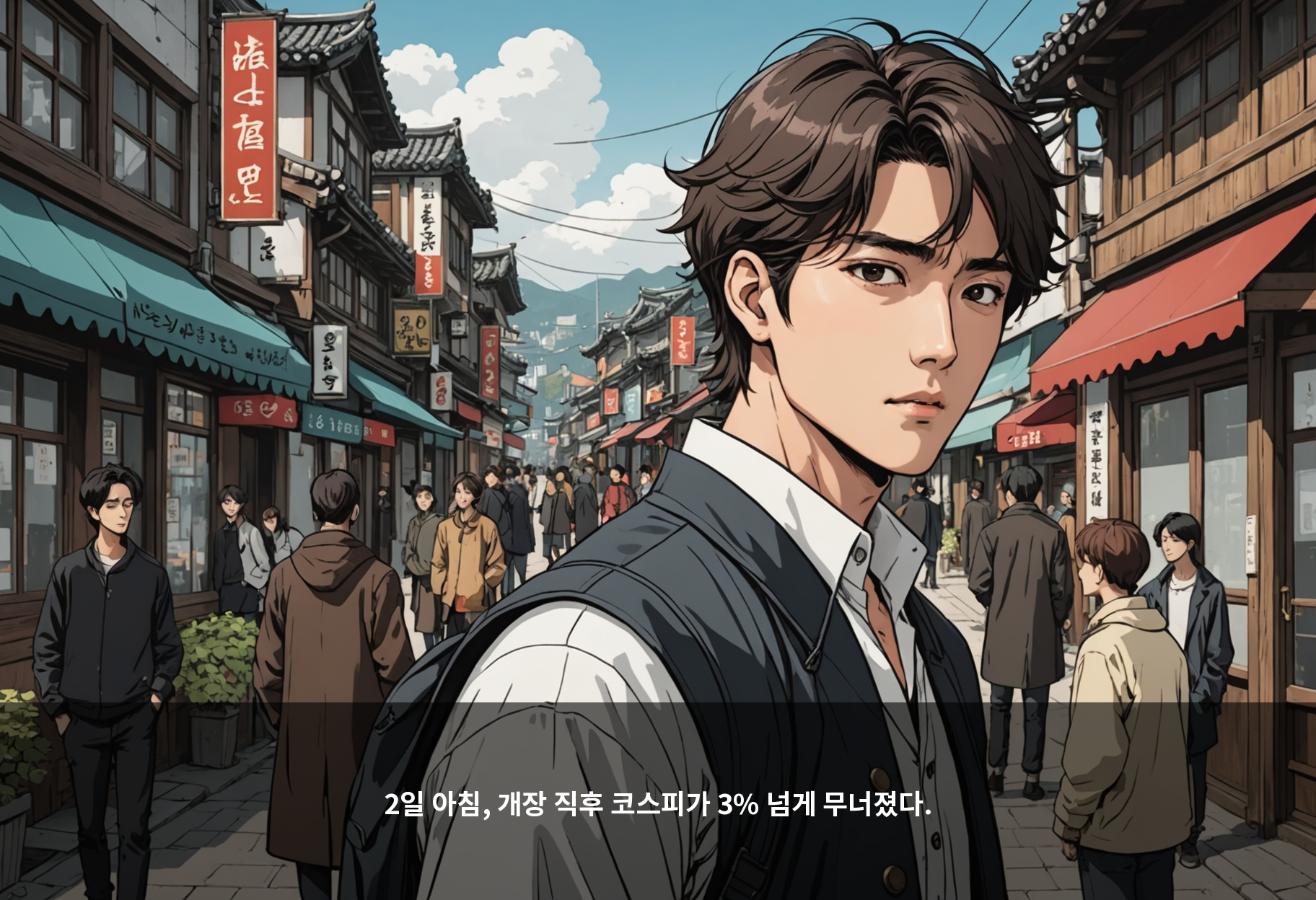 2일 아침, 개장 직후 코스피가 3% 넘게 무너졌다.