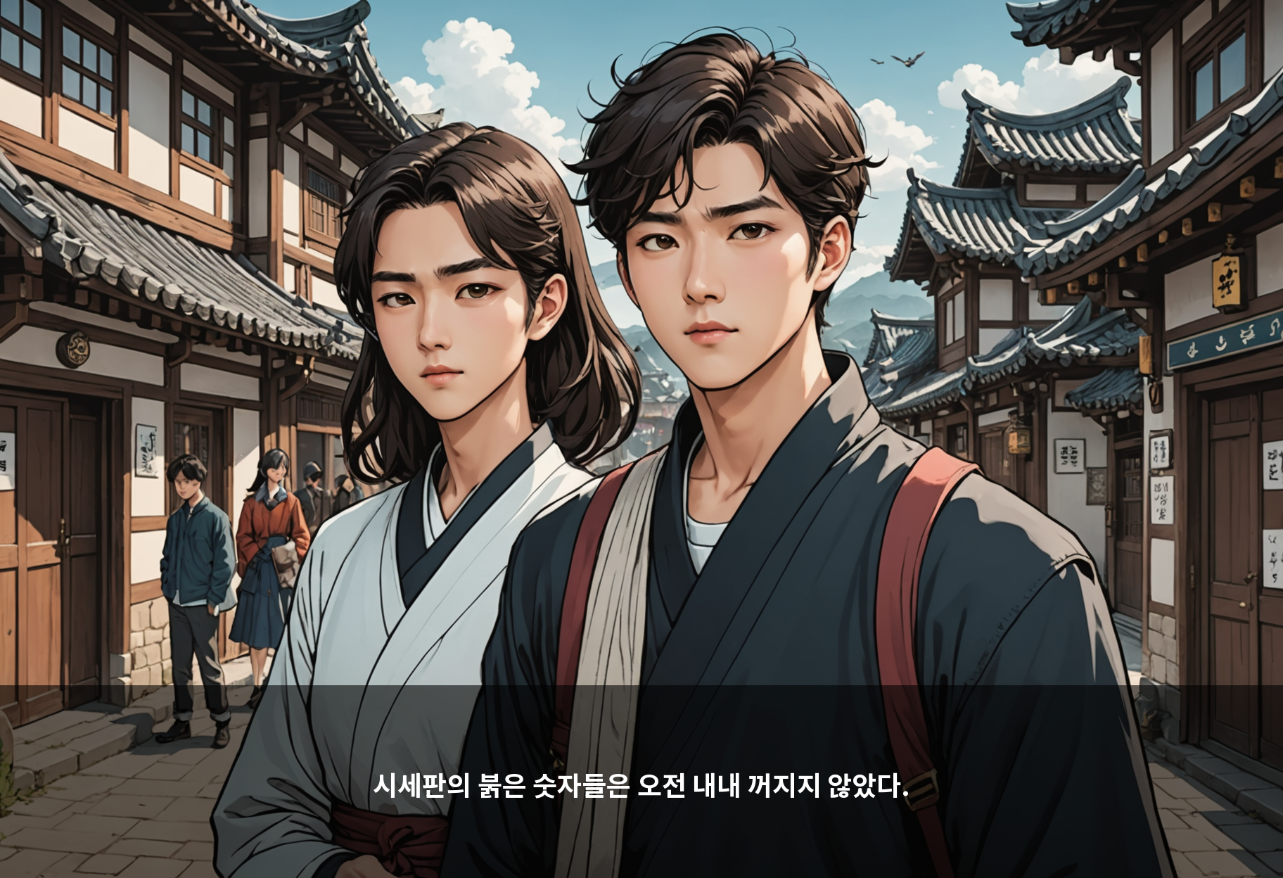시세판의 붉은 숫자들은 오전 내내 꺼지지 않았다.