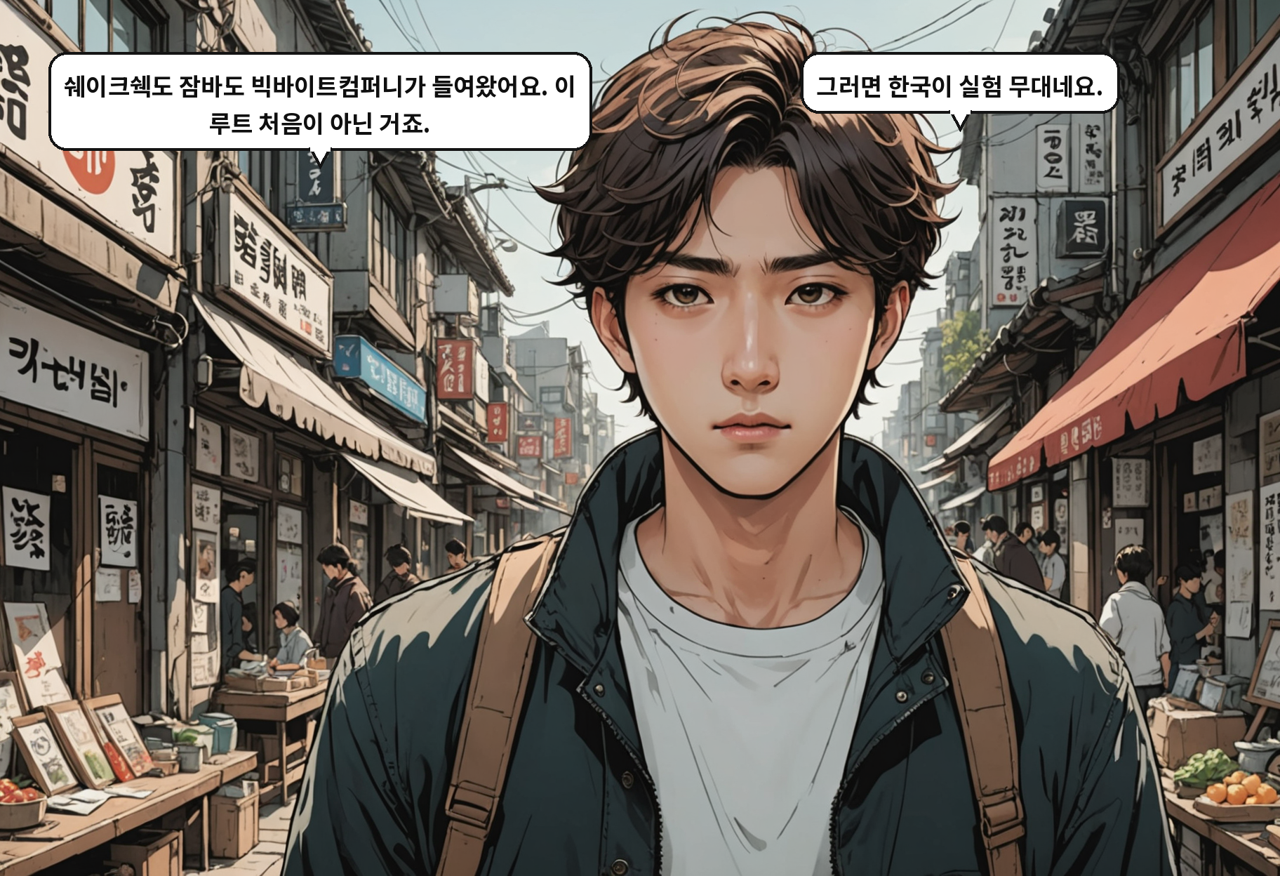 B: 쉐이크쉑도 잠바도 빅바이트컴퍼니가 들여왔어요. 이 루트 처음이 아닌 거죠. A: 그러면 한국이 실험 무대네요.