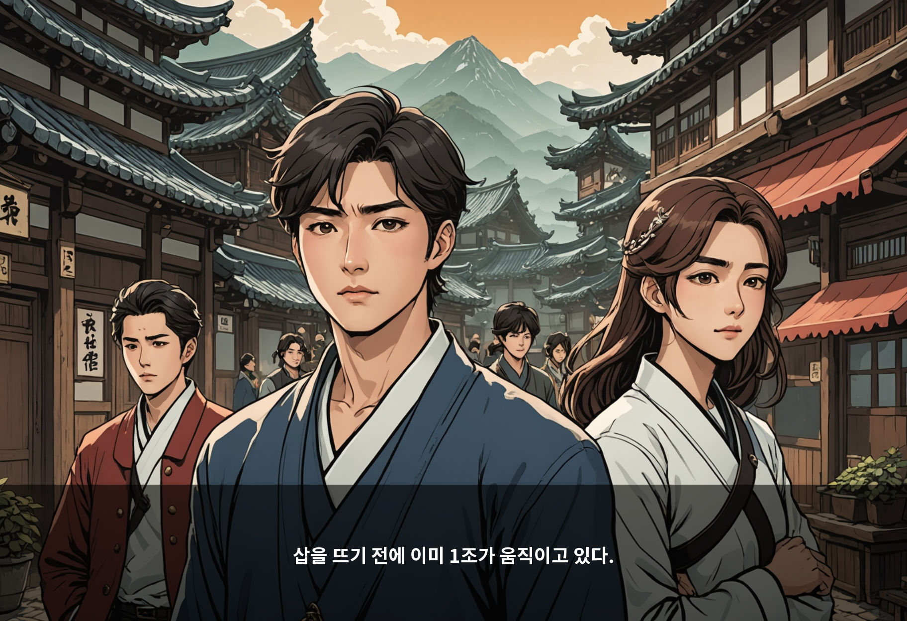 삽을 뜨기 전에 이미 1조가 움직이고 있다.