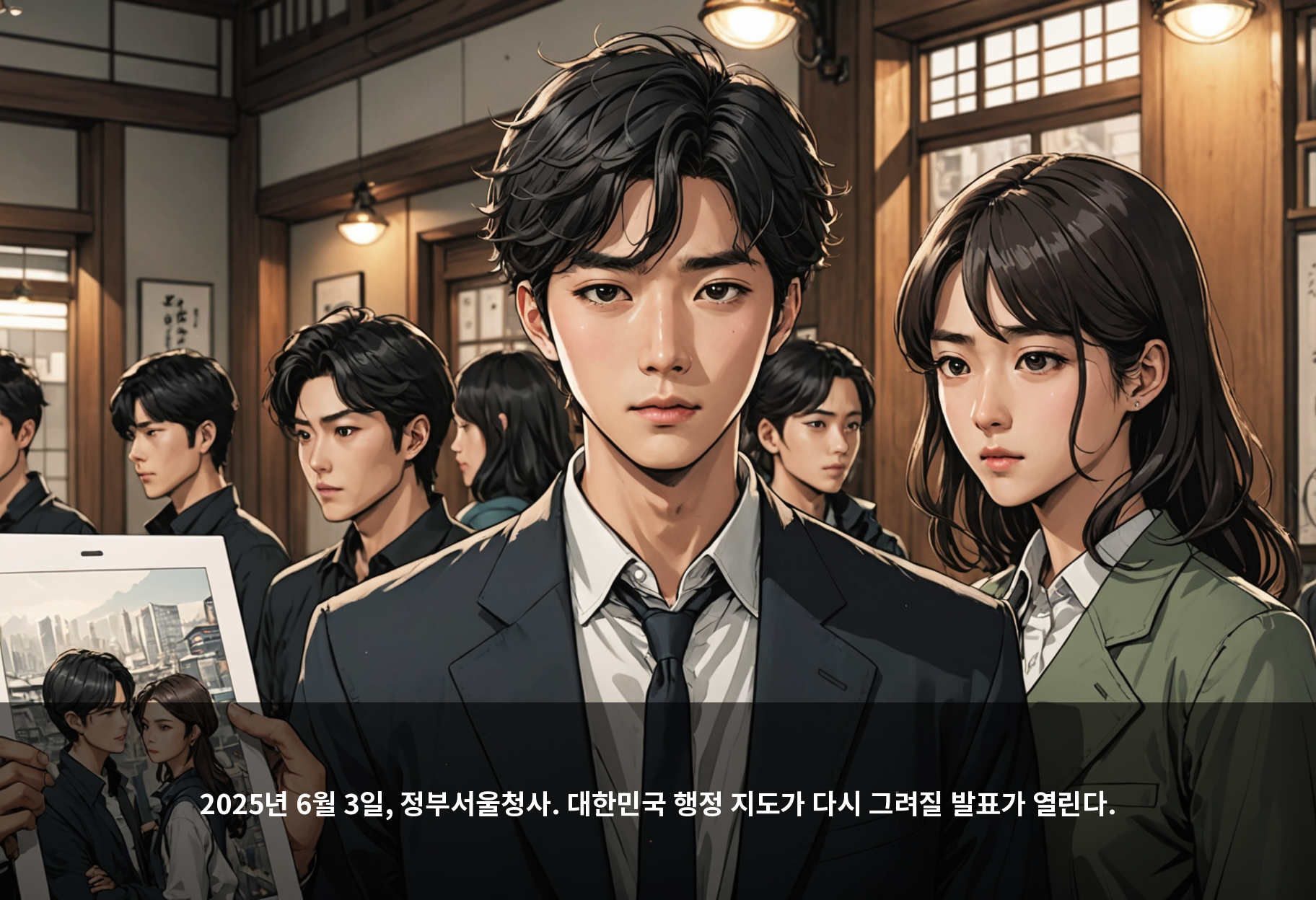 2025년 6월 3일, 정부서울청사. 대한민국 행정 지도가 다시 그려질 발표가 열린다.