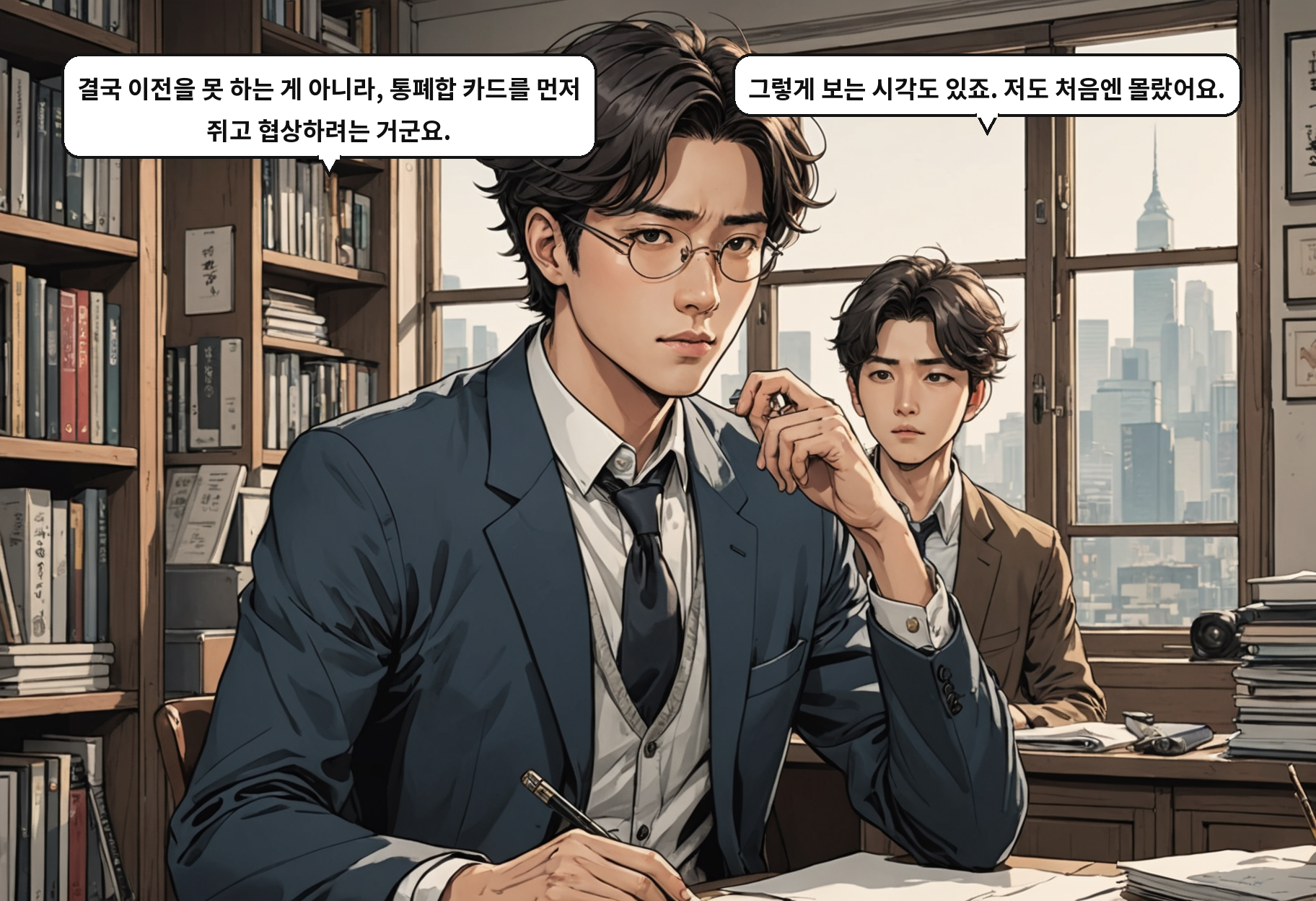 B: 결국 이전을 못 하는 게 아니라, 통폐합 카드를 먼저 쥐고 협상하려는 거군요. A: 그렇게 보는 시각도 있죠. 저도 처음엔 몰랐어요.