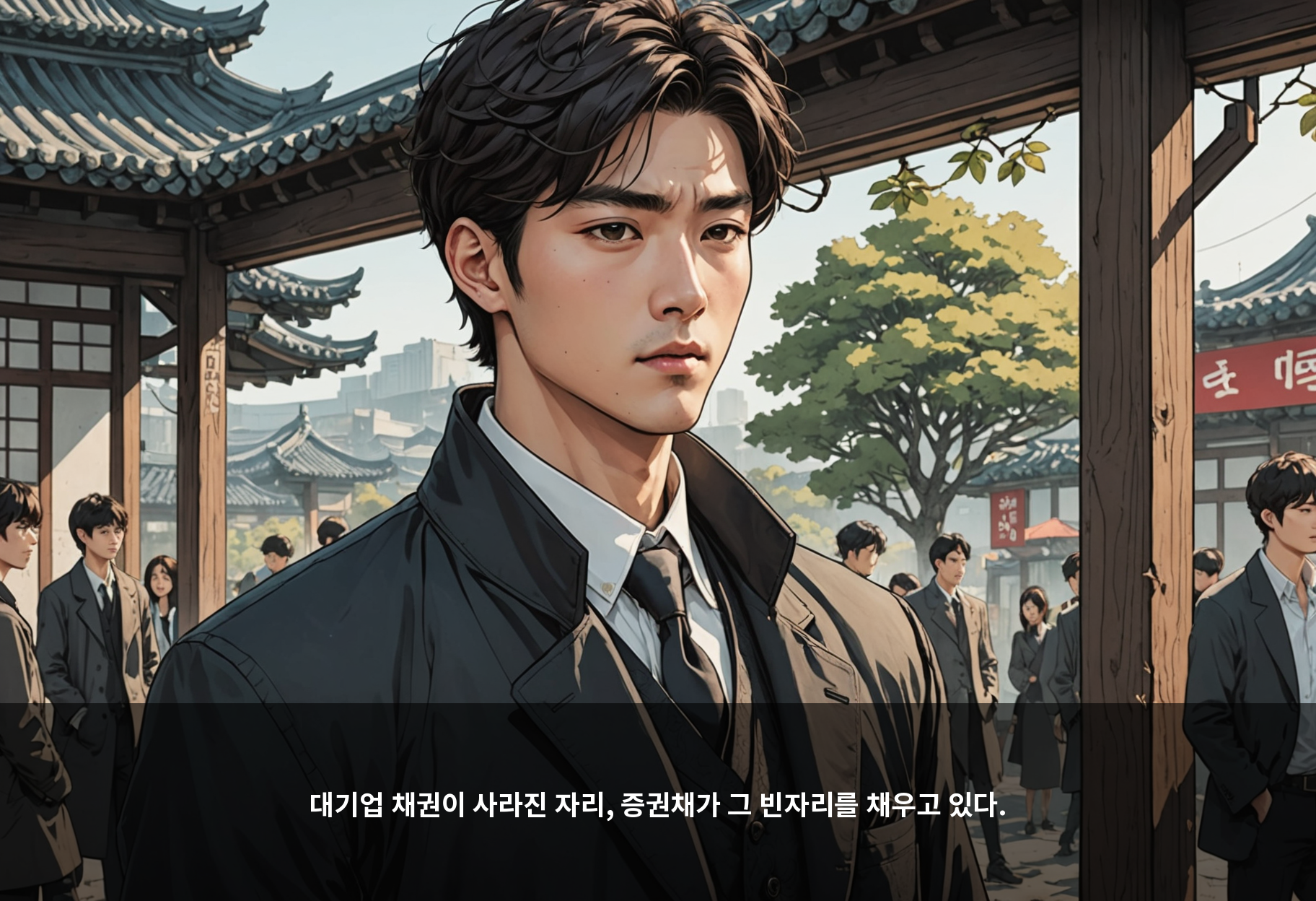 대기업 채권이 사라진 자리, 증권채가 그 빈자리를 채우고 있다.