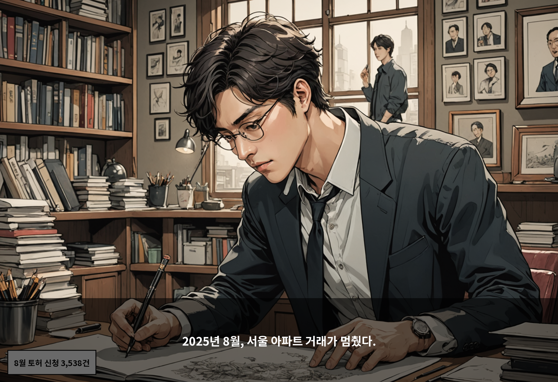 2025년 8월, 서울 아파트 거래가 멈췄다.