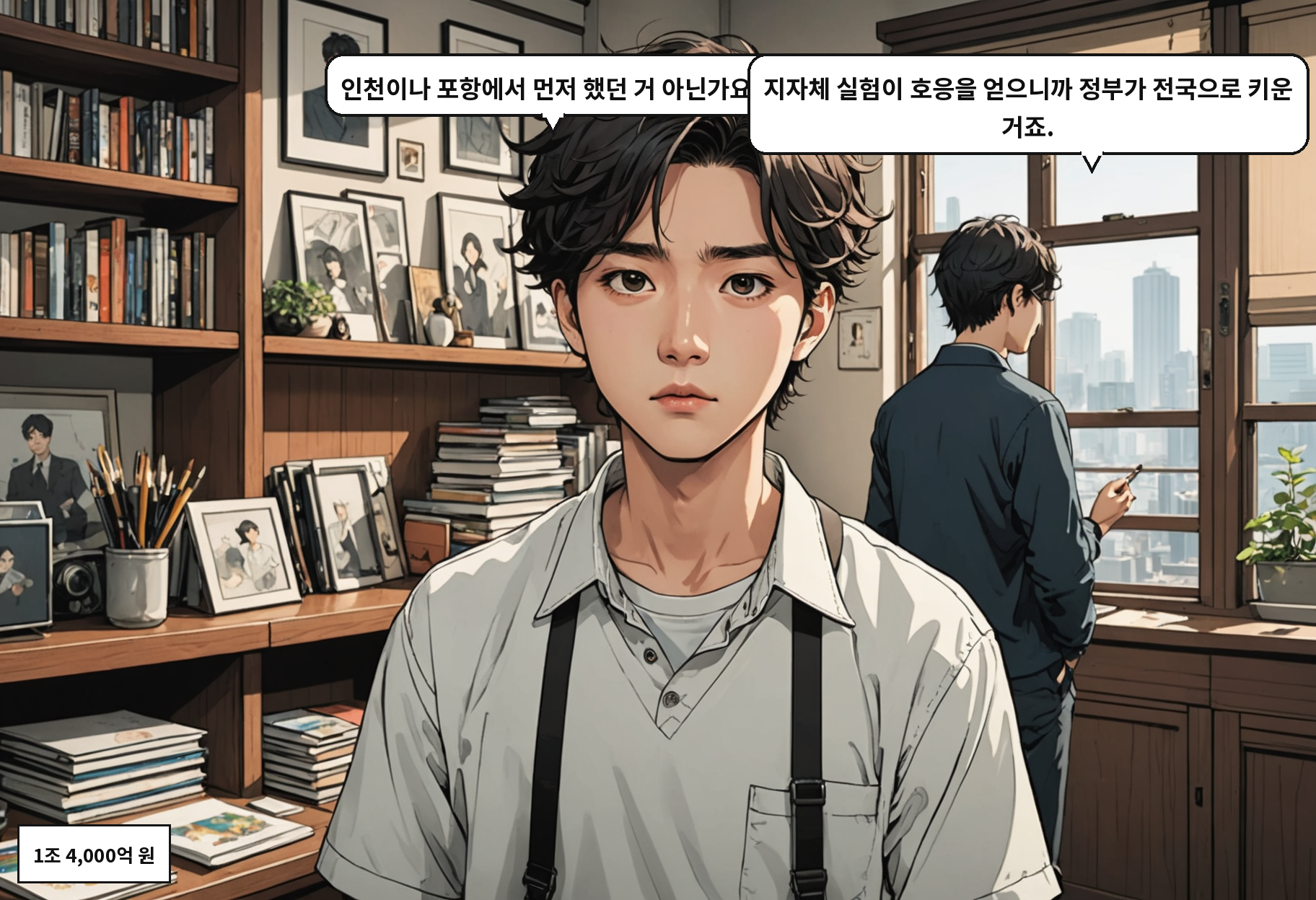 A: 인천이나 포항에서 먼저 했던 거 아닌가요? B: 지자체 실험이 호응을 얻으니까 정부가 전국으로 키운 거죠.