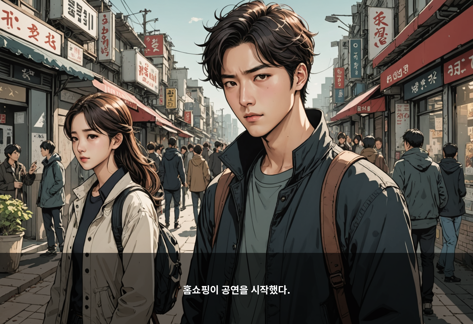 홈쇼핑이 공연을 시작했다.