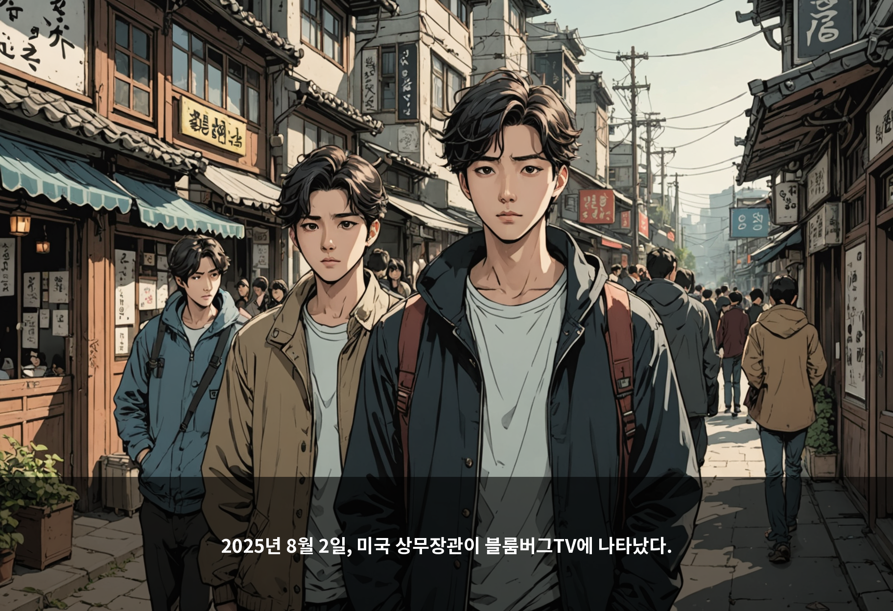 2025년 8월 2일, 미국 상무장관이 블룸버그TV에 나타났다.