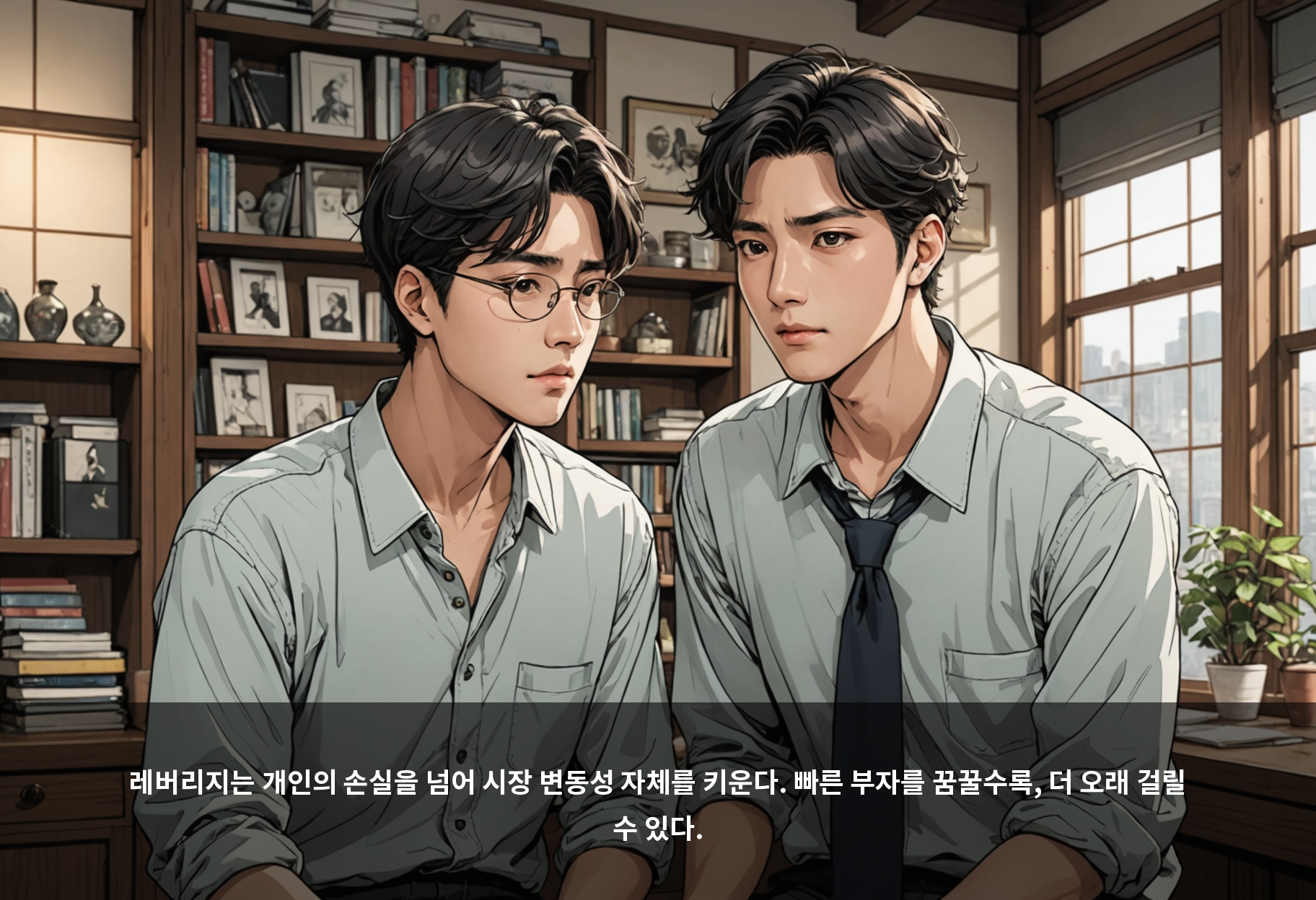 레버리지는 개인의 손실을 넘어 시장 변동성 자체를 키운다. 빠른 부자를 꿈꿀수록, 더 오래 걸릴 수 있다.