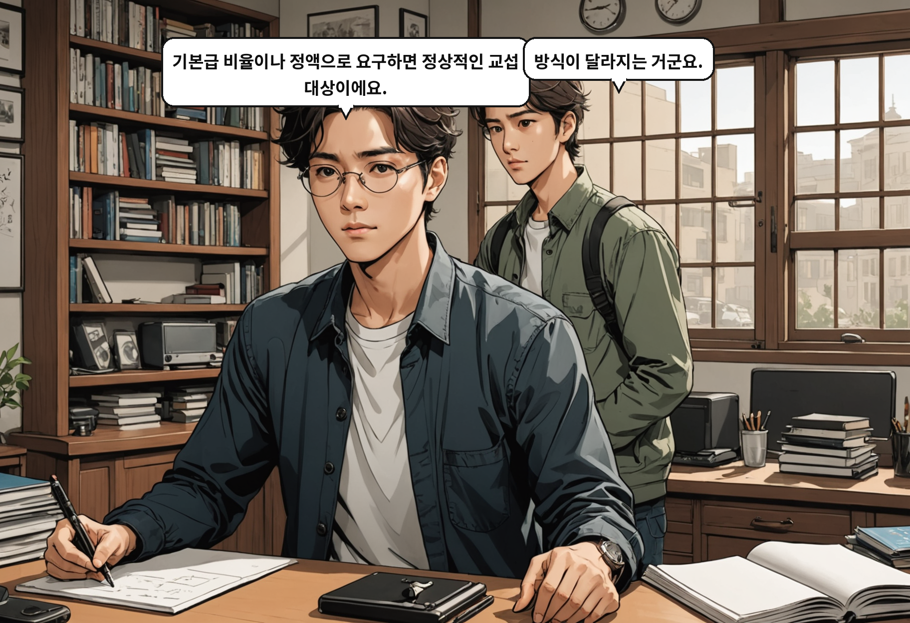 B: 영업이익의 N%를 성과급으로 달라는 요구, 이제 합법 파업 근거가 안 돼요. A: 왜요? 이익이 났으면 나눠야 하는 거 아닌가요.
