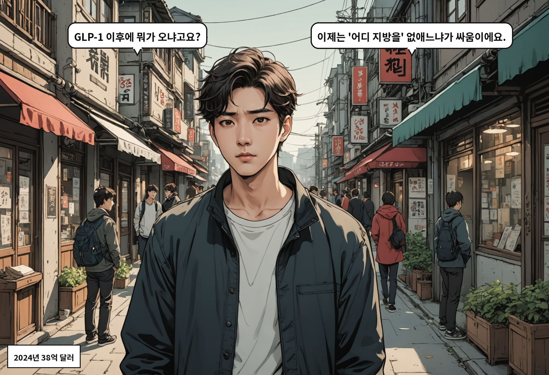 A: GLP-1 이후에 뭐가 오냐고요? B: 이제는 '어디 지방을' 없애느냐가 싸움이에요.