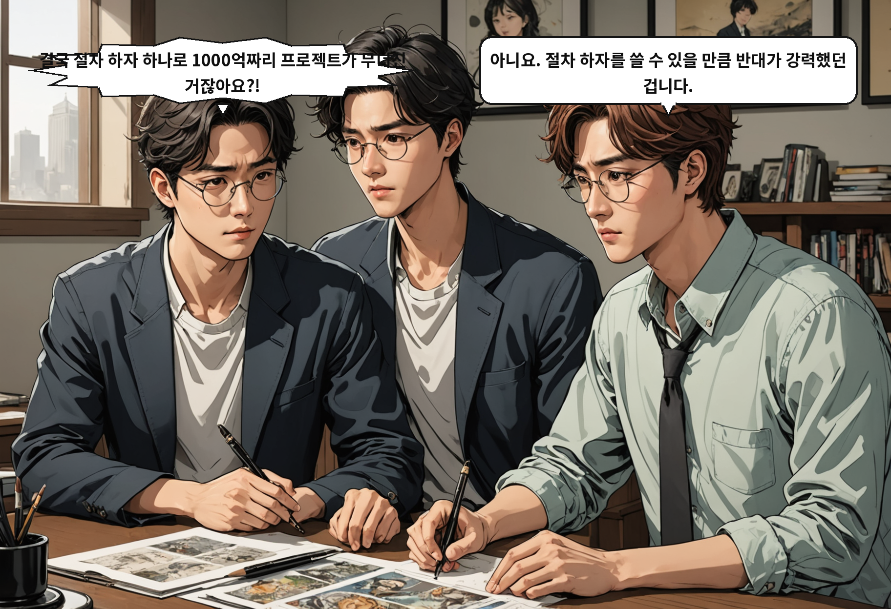 A: 결국 절차 하자 하나로 1000억짜리 프로젝트가 무너진 거잖아요?! B: 아니요. 절차 하자를 쓸 수 있을 만큼 반대가 강력했던 겁니다.