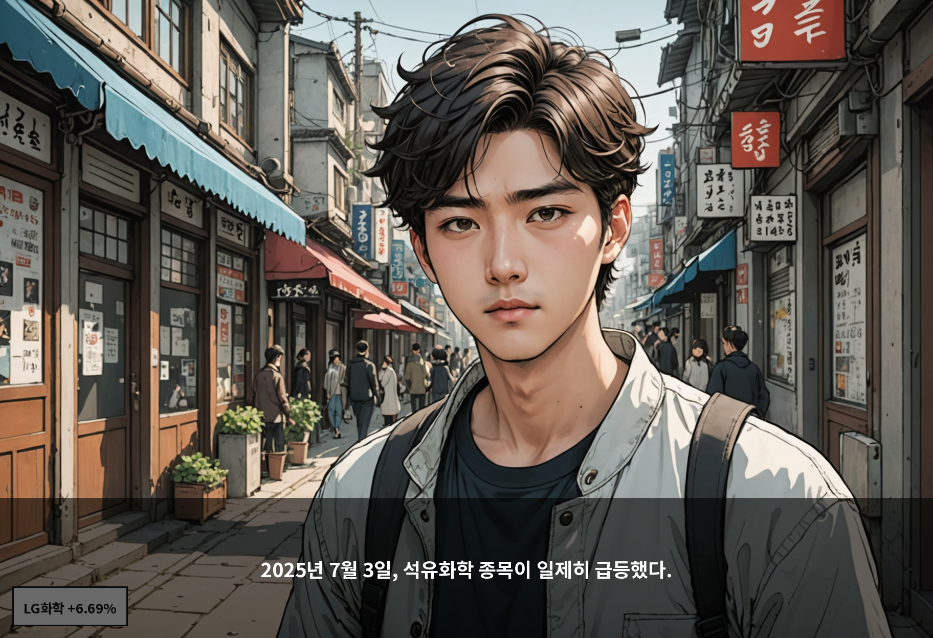 2025년 7월 3일, 석유화학 종목이 일제히 급등했다.