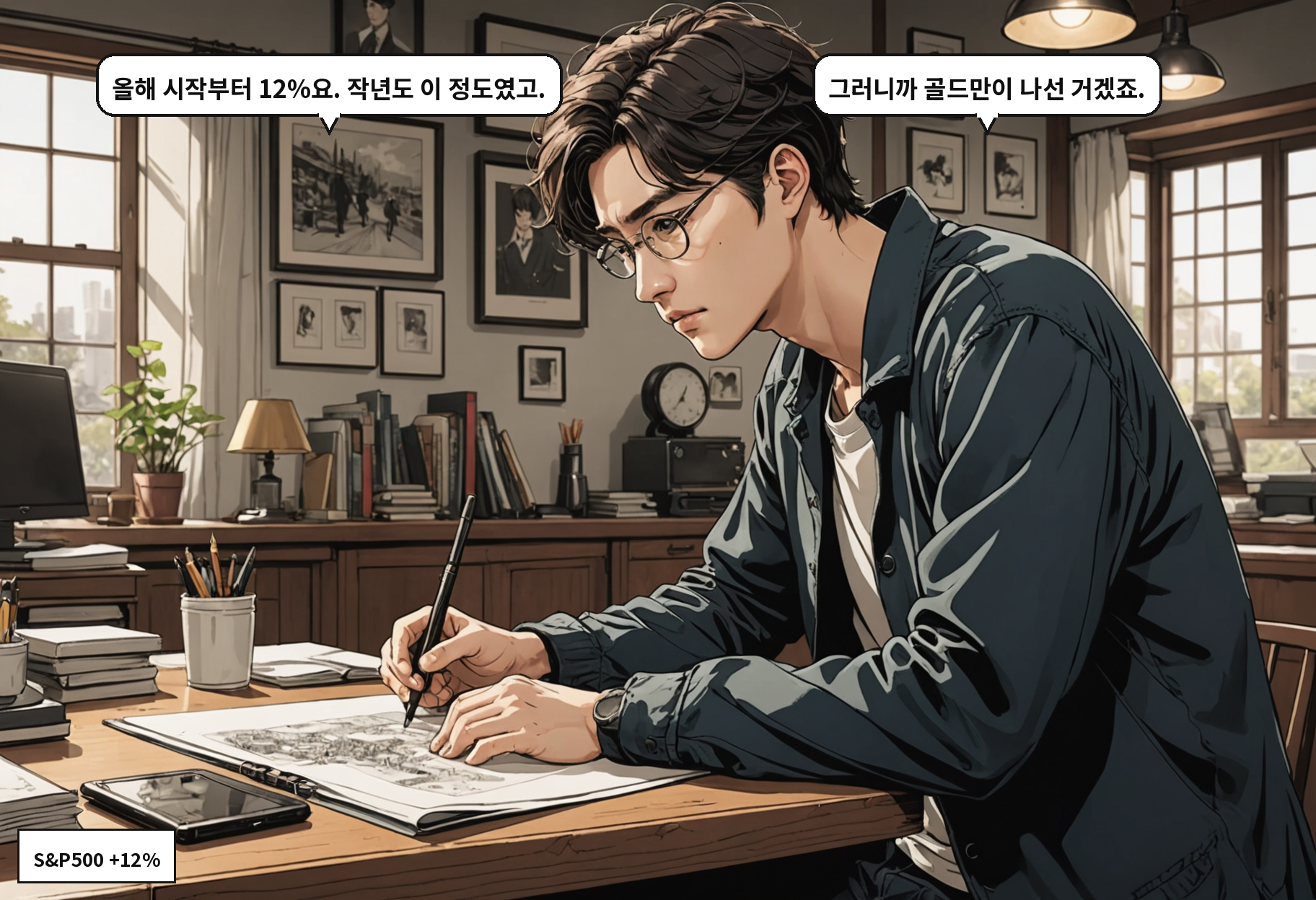 B: 올해 시작부터 12%요. 작년도 이 정도였고. A: 그러니까 골드만이 나선 거겠죠.