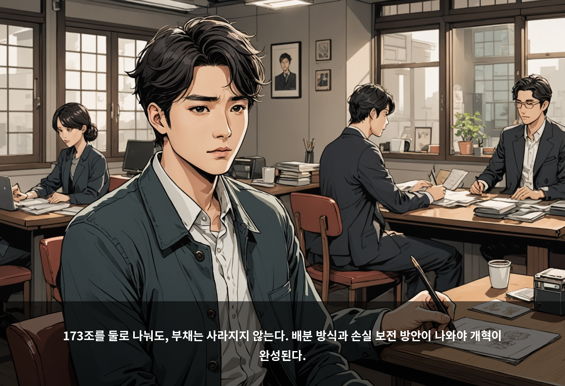173조를 둘로 나눠도, 부채는 사라지지 않는다. 배분 방식과 손실 보전 방안이 나와야 개혁이 완성된다.