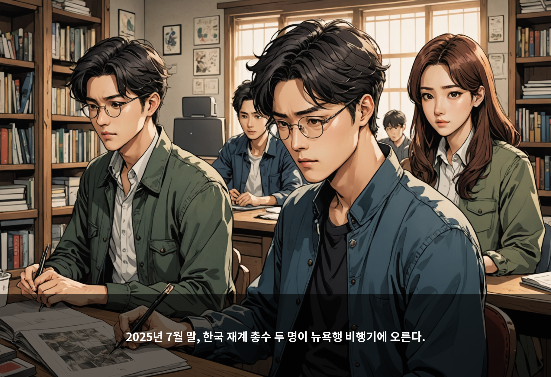 2025년 7월 말, 한국 재계 총수 두 명이 뉴욕행 비행기에 오른다.