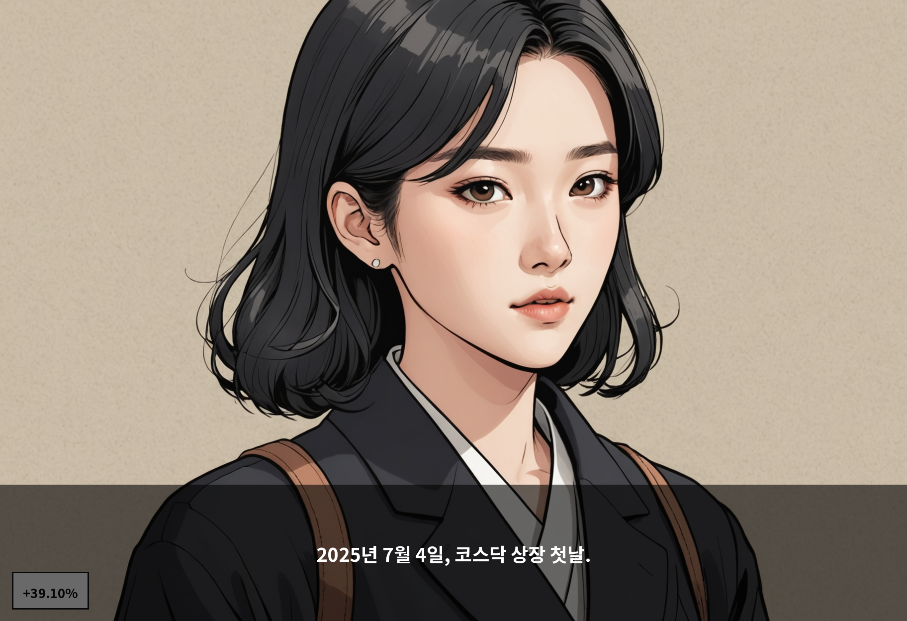 2025년 7월 4일, 코스닥 상장 첫날.