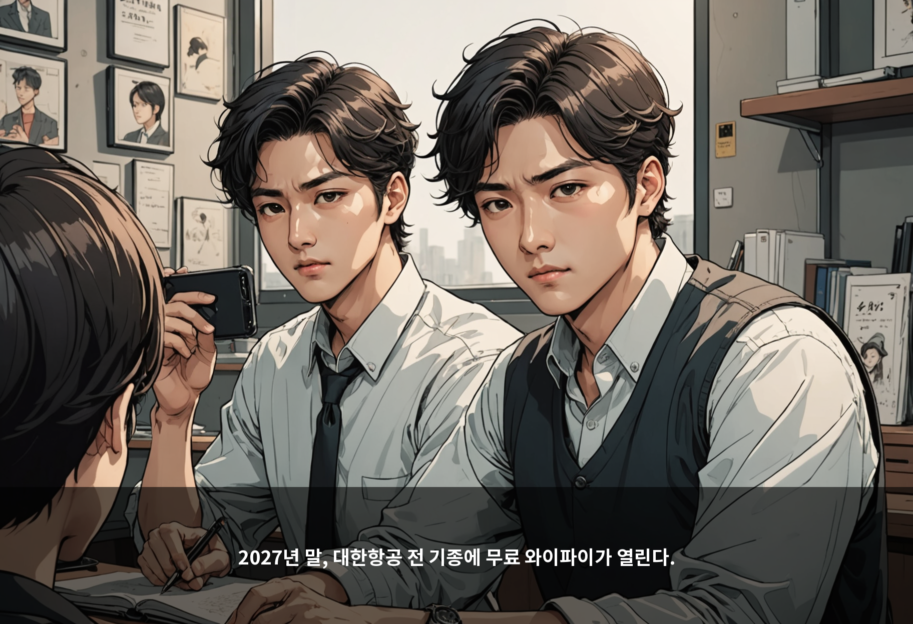 2027년 말, 대한항공 전 기종에 무료 와이파이가 열린다.