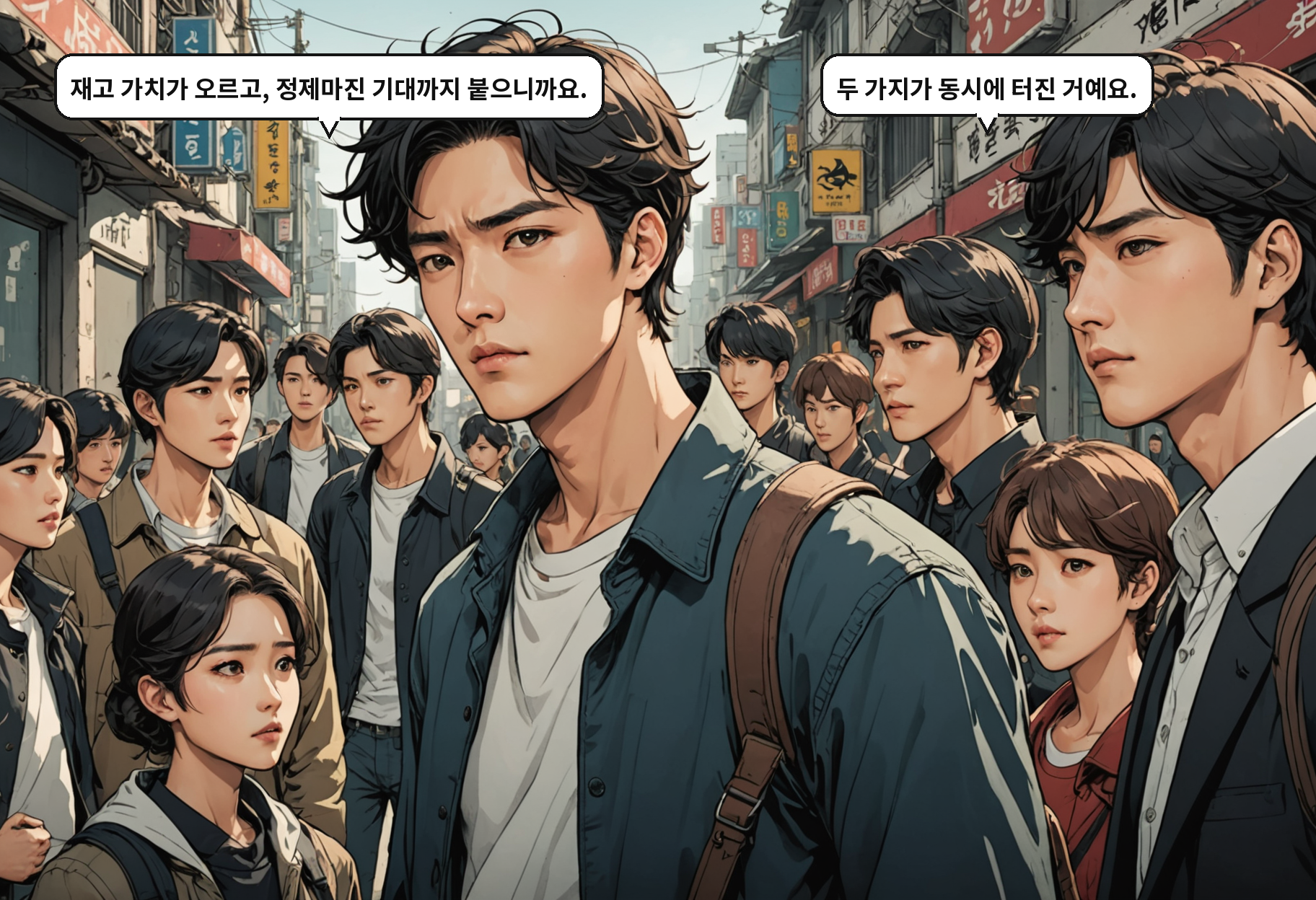 A: 재고 가치가 오르고, 정제마진 기대까지 붙으니까요. B: 두 가지가 동시에 터진 거예요.