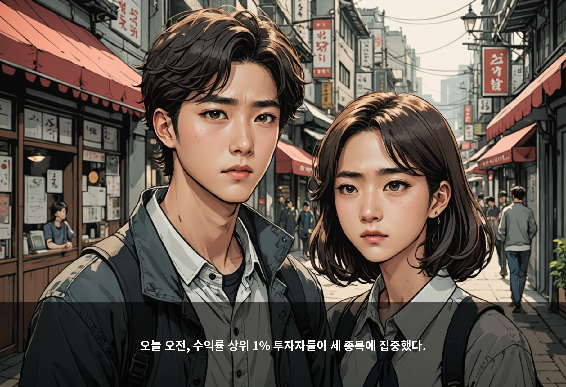 오늘 오전, 수익률 상위 1% 투자자들이 세 종목에 집중했다.