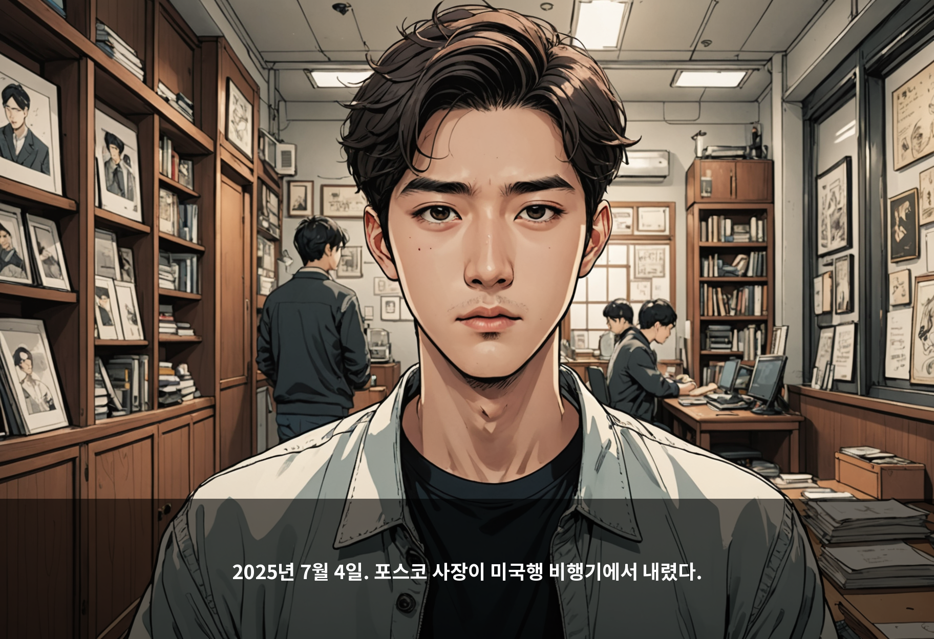2025년 7월 4일. 포스코 사장이 미국행 비행기에서 내렸다.