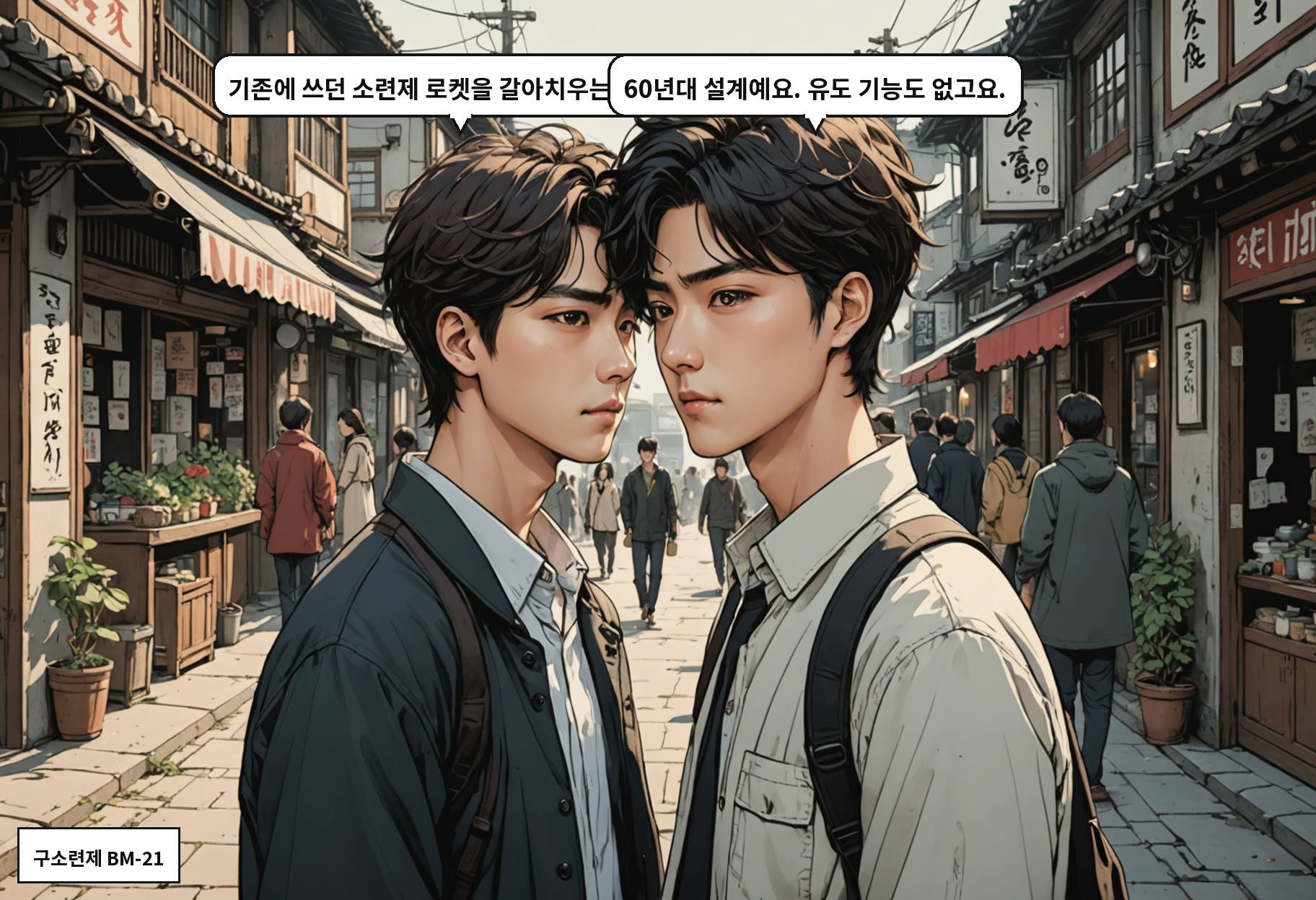 A: 기존에 쓰던 소련제 로켓을 갈아치우는 거군요. B: 60년대 설계예요. 유도 기능도 없고요.
