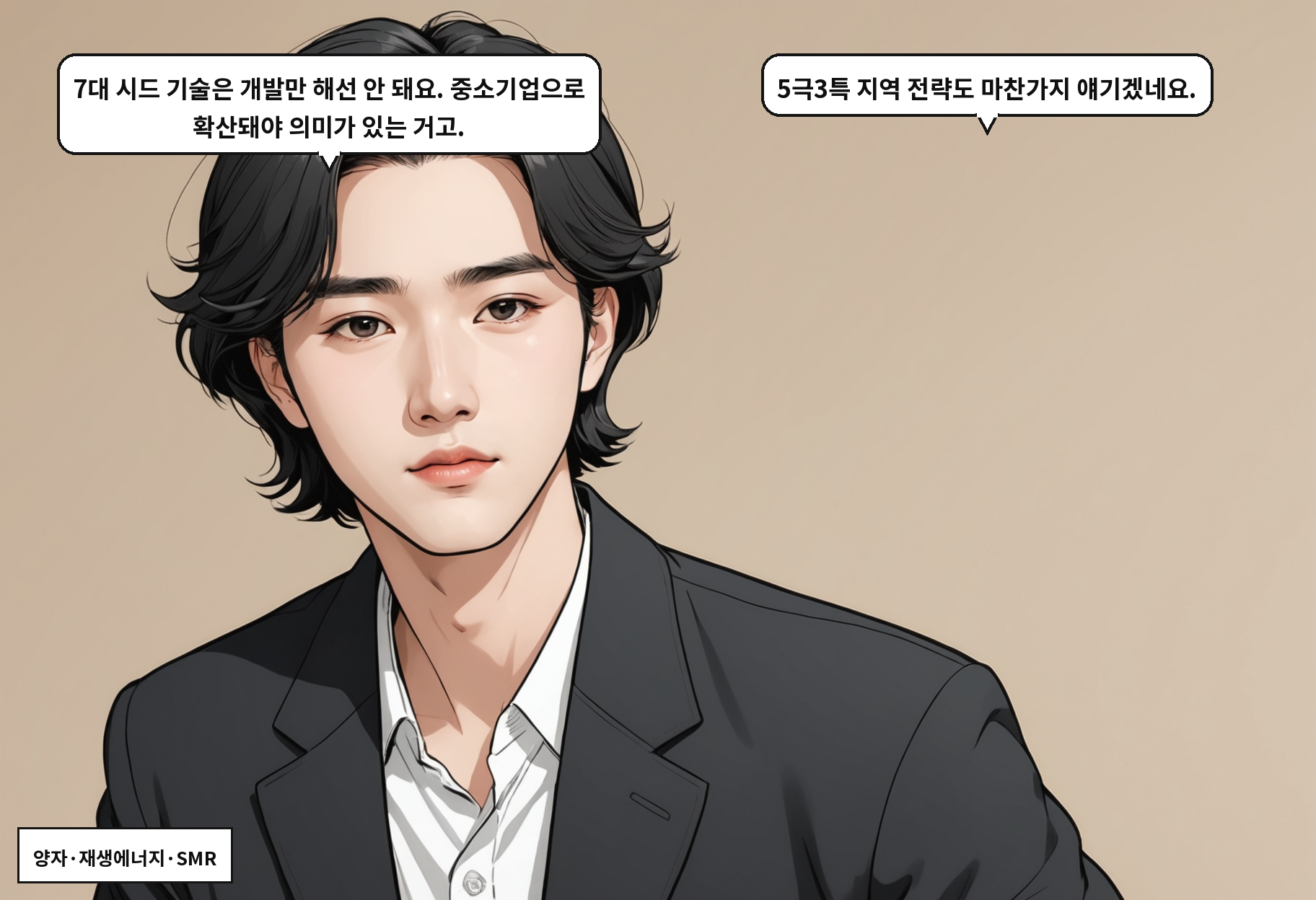 B: 7대 시드 기술은 개발만 해선 안 돼요. 중소기업으로 확산돼야 의미가 있는 거고. A: 5극3특 지역 전략도 마찬가지 얘기겠네요.