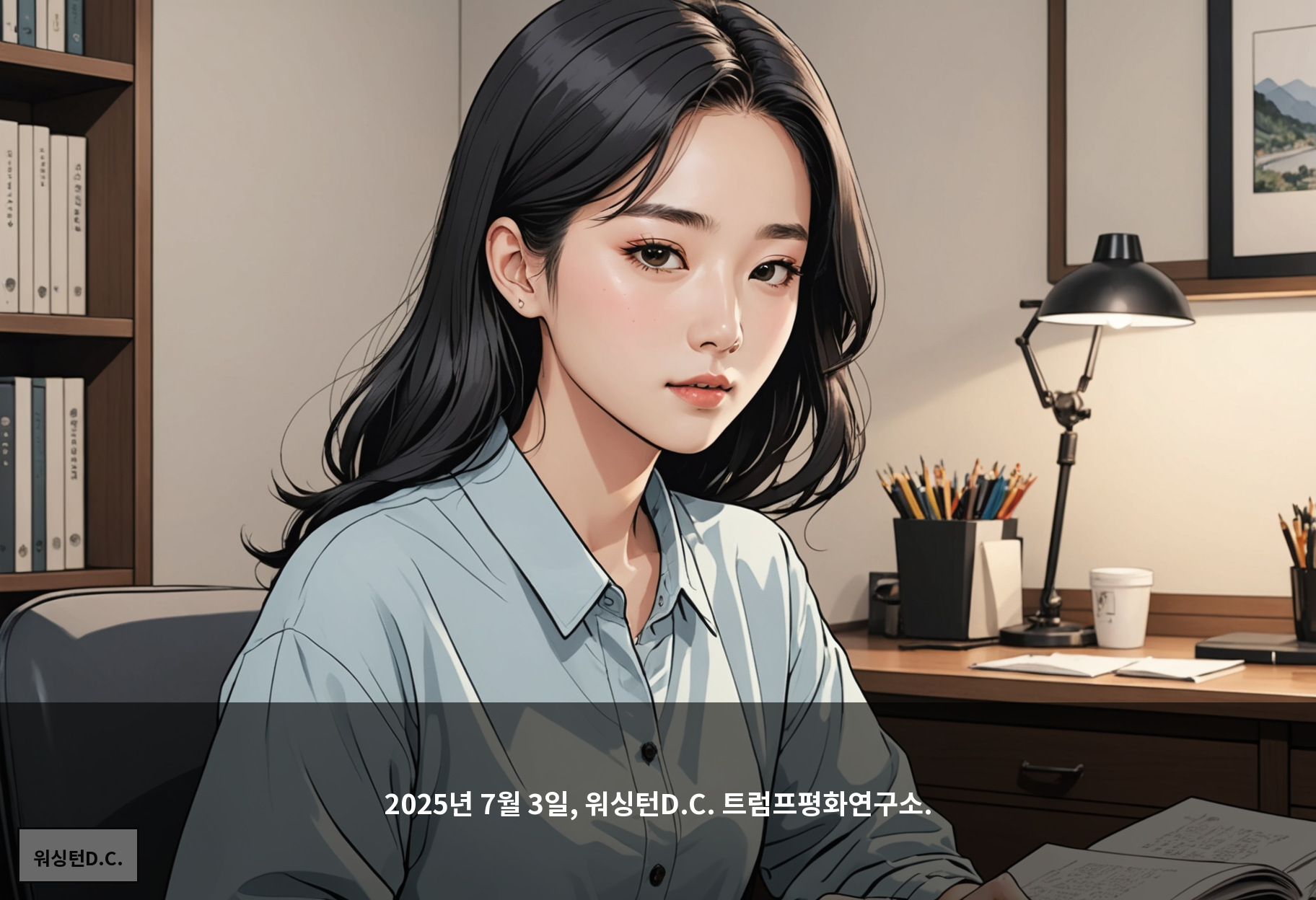 2025년 7월 3일, 워싱턴D.C. 트럼프평화연구소.