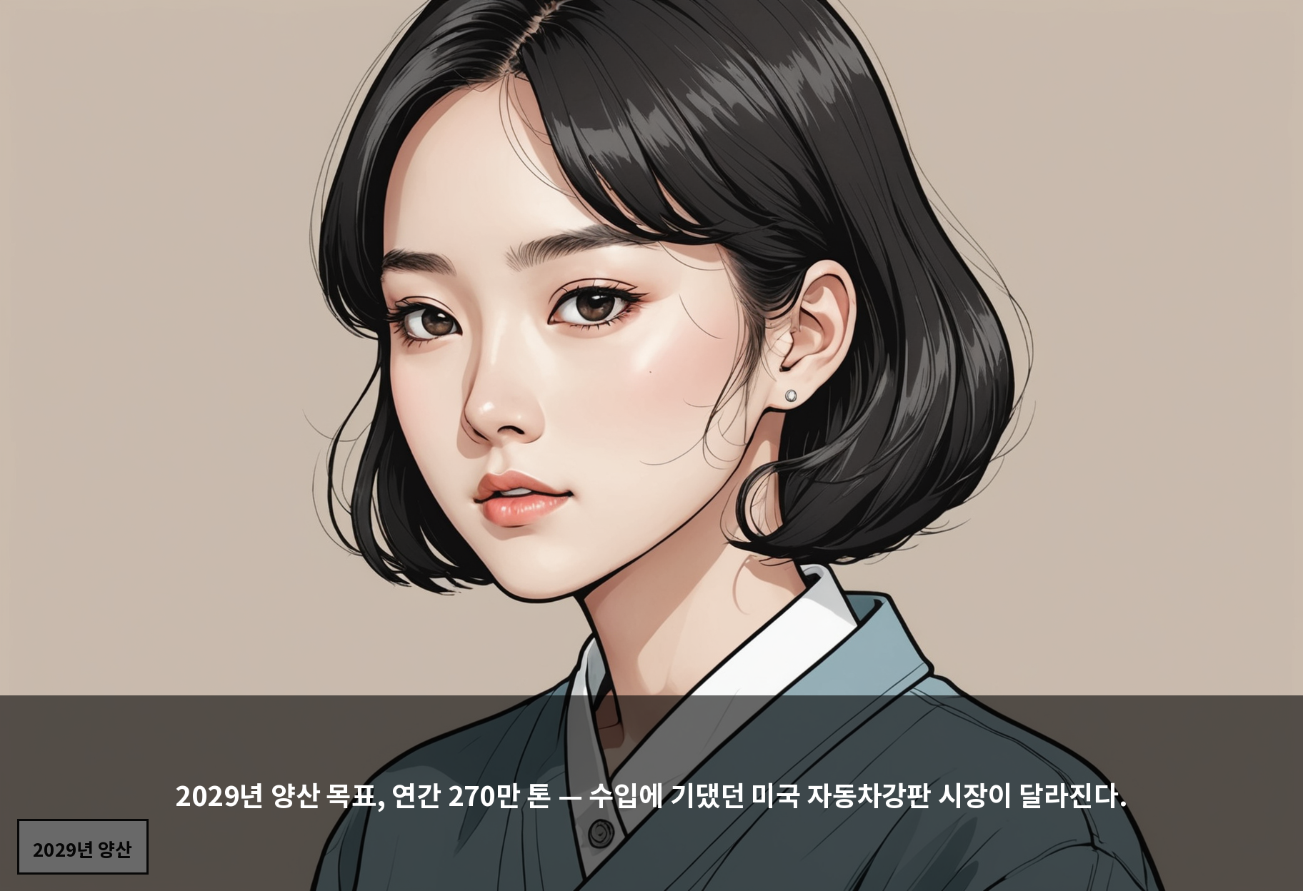 2029년 양산 목표, 연간 270만 톤 — 수입에 기댔던 미국 자동차강판 시장이 달라진다.
