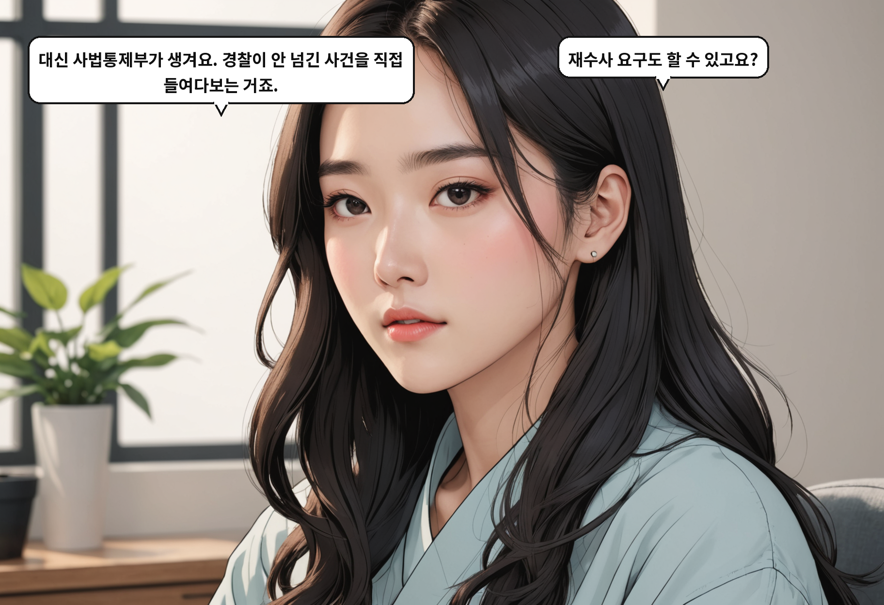 B: 대신 사법통제부가 생겨요. 경찰이 안 넘긴 사건을 직접 들여다보는 거죠. A: 재수사 요구도 할 수 있고요?