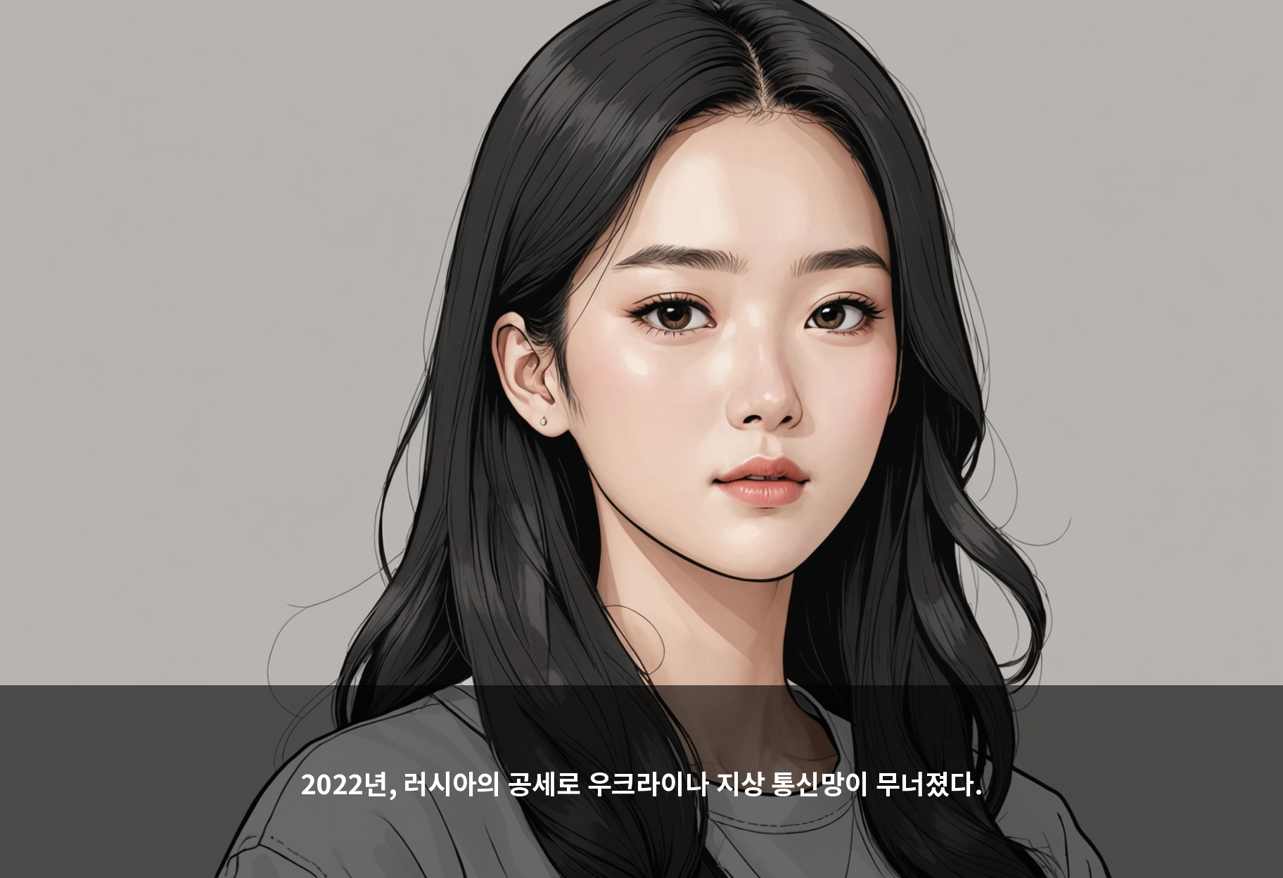 2022년, 러시아의 공세로 우크라이나 지상 통신망이 무너졌다.