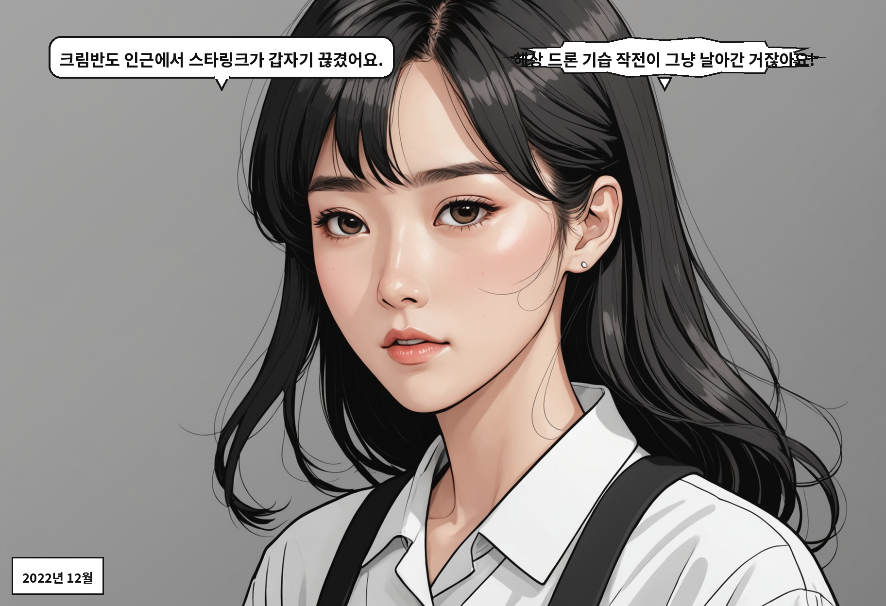 B: 크림반도 인근에서 스타링크가 갑자기 끊겼어요. A: 해상 드론 기습 작전이 그냥 날아간 거잖아요!
