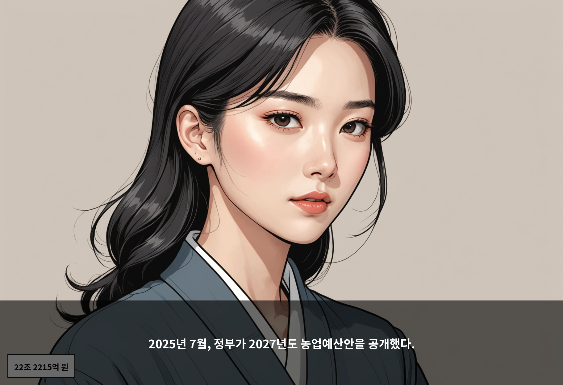 2025년 7월, 정부가 2027년도 농업예산안을 공개했다.