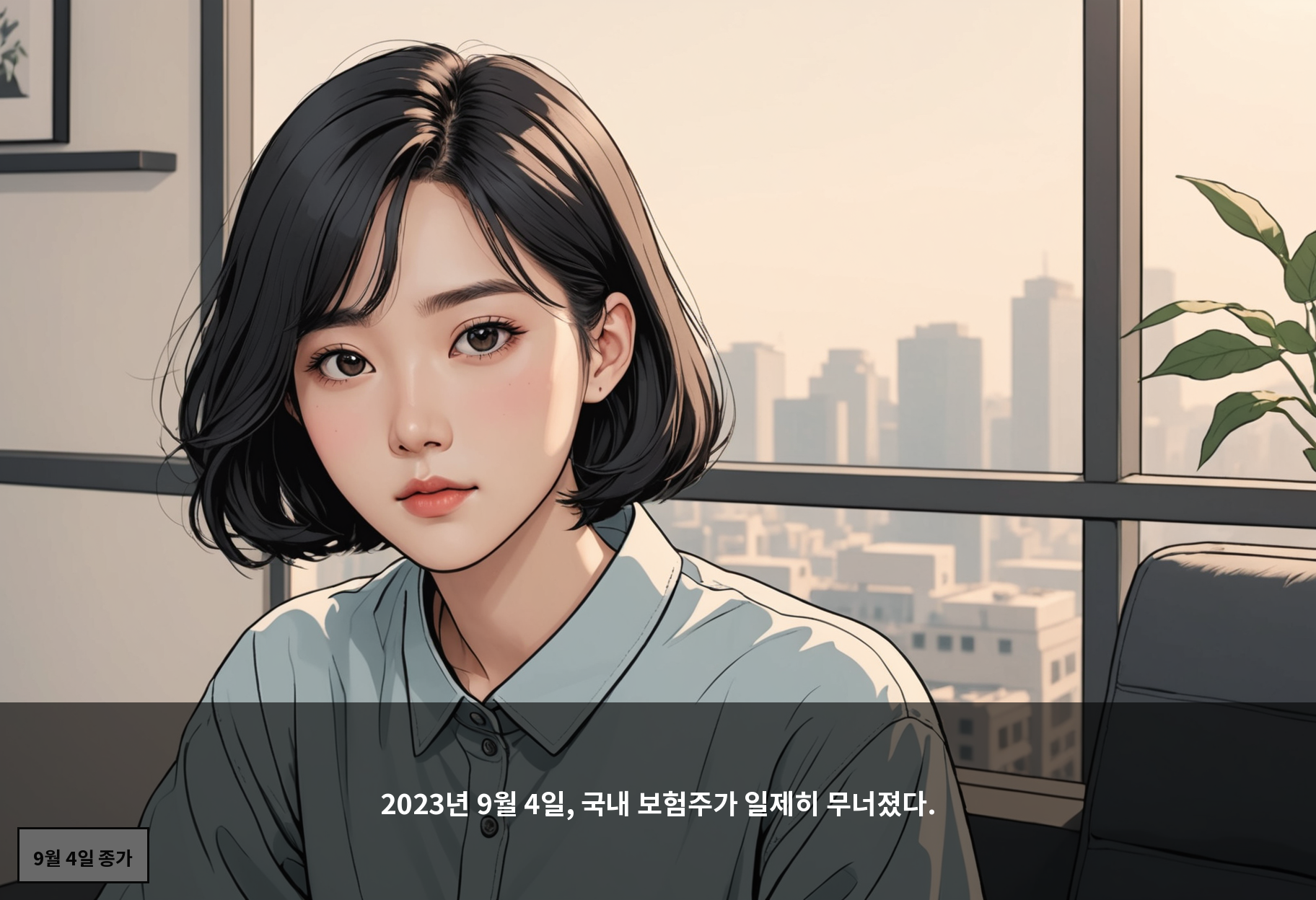 2023년 9월 4일, 국내 보험주가 일제히 무너졌다.