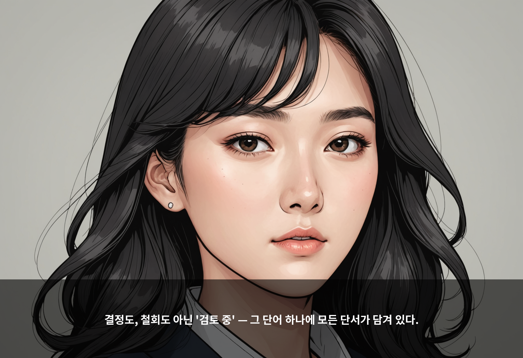 결정도, 철회도 아닌 '검토 중' — 그 단어 하나에 모든 단서가 담겨 있다.