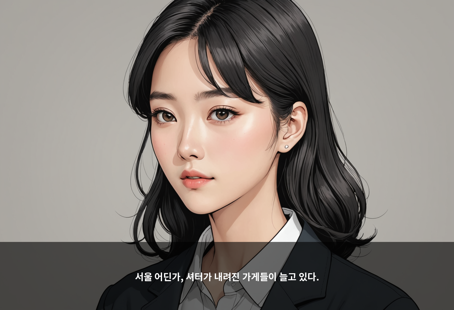 서울 어딘가, 셔터가 내려진 가게들이 늘고 있다.