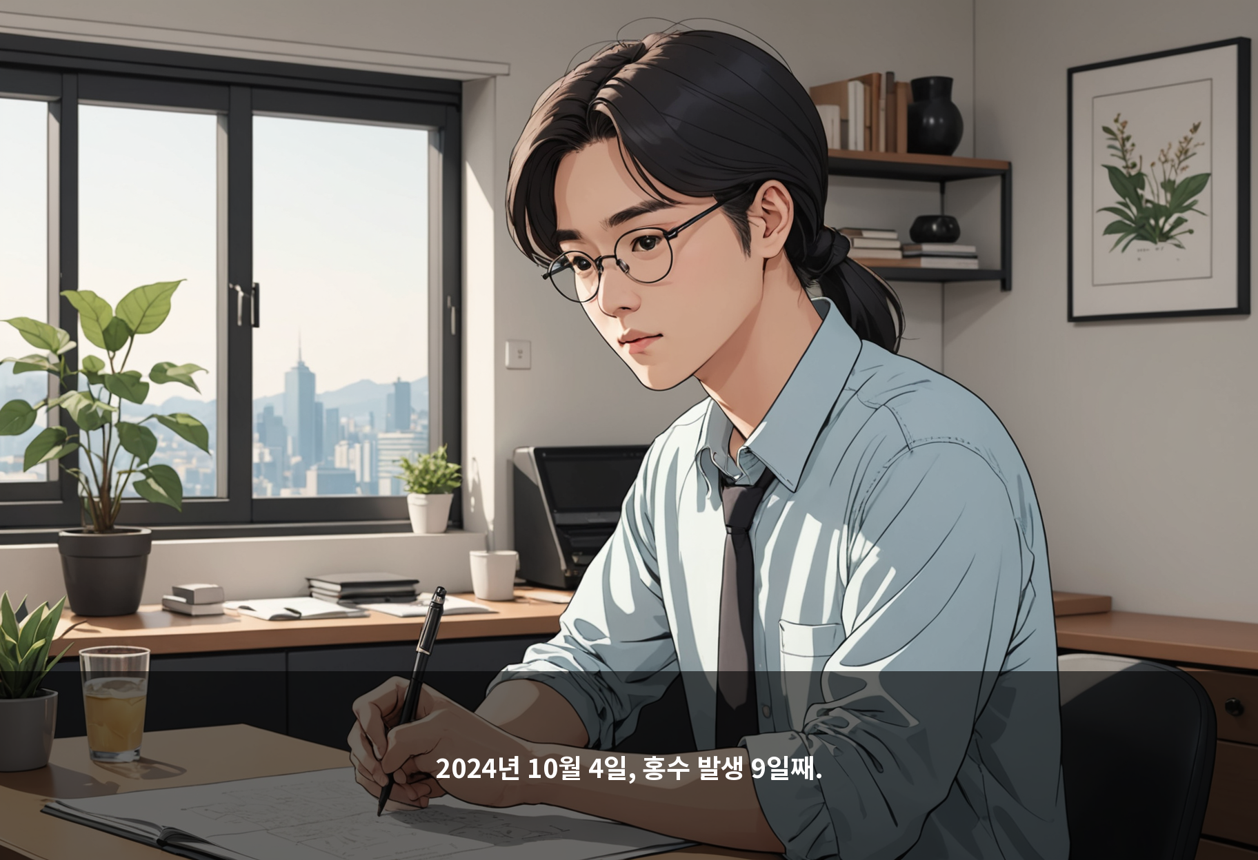 2024년 10월 4일, 홍수 발생 9일째.