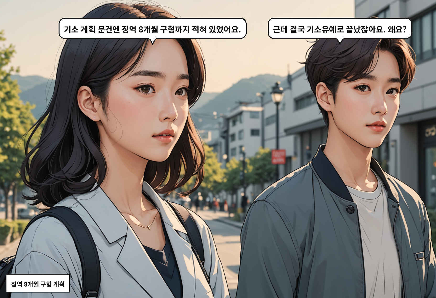 B: 기소 계획 문건엔 징역 8개월 구형까지 적혀 있었어요. A: 근데 결국 기소유예로 끝났잖아요. 왜요?