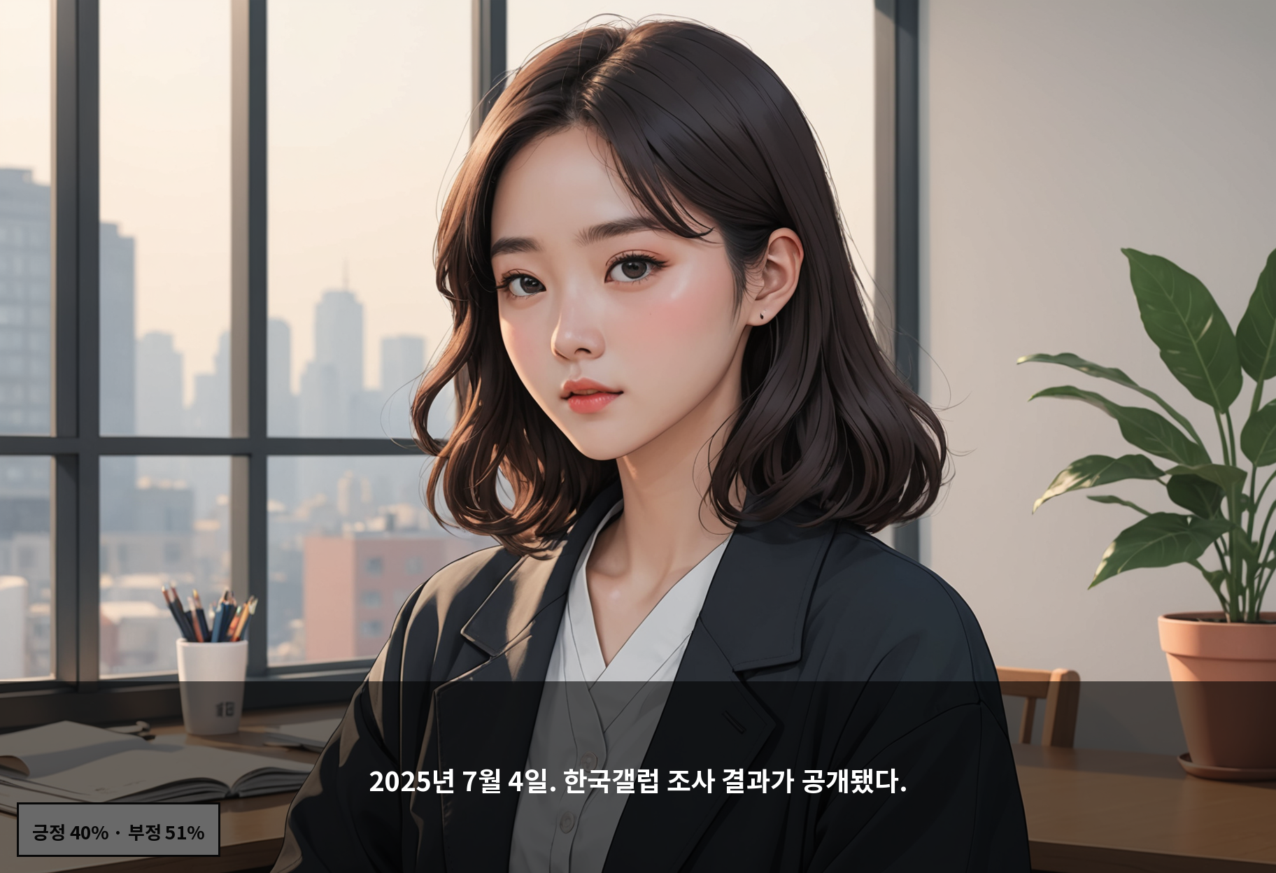 2025년 7월 4일. 한국갤럽 조사 결과가 공개됐다.