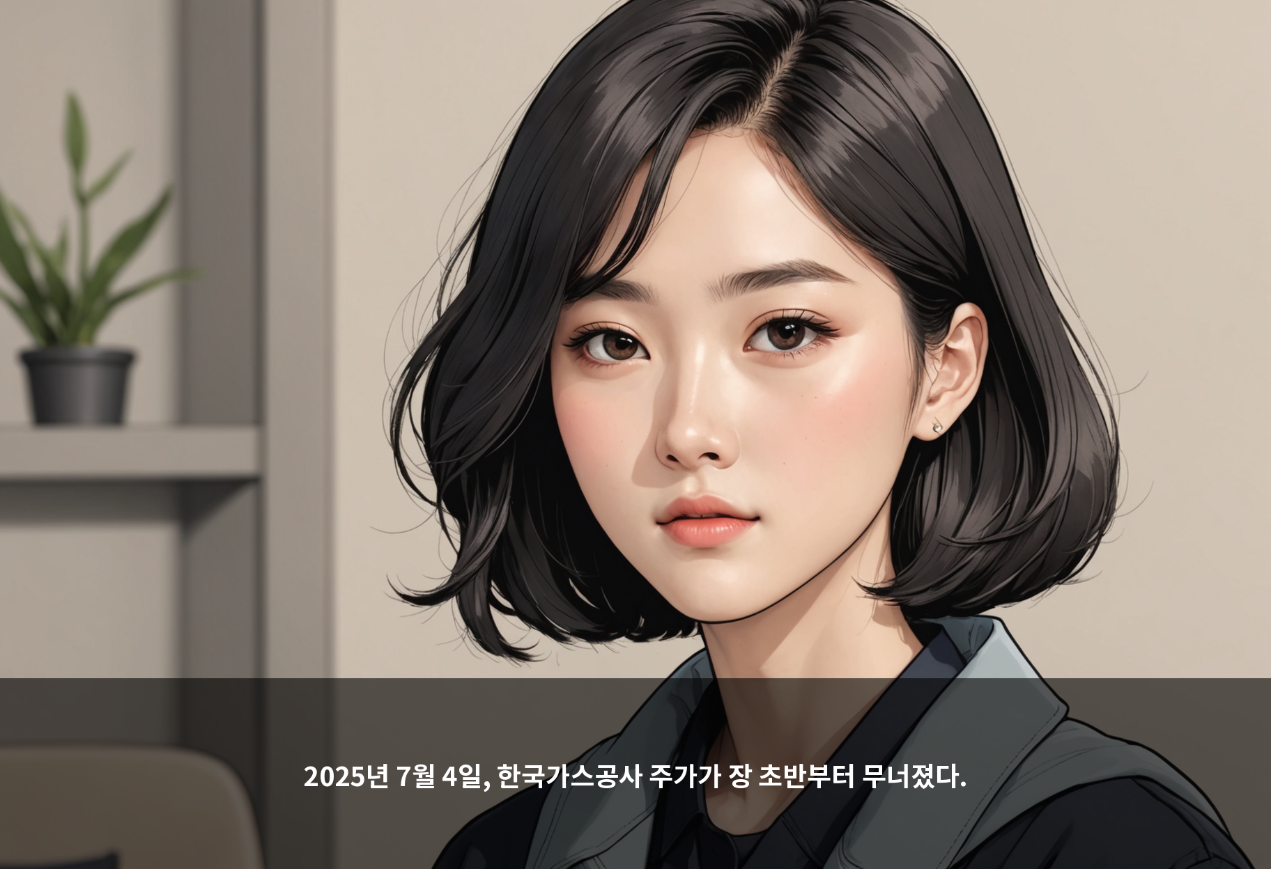 2025년 7월 4일, 한국가스공사 주가가 장 초반부터 무너졌다.