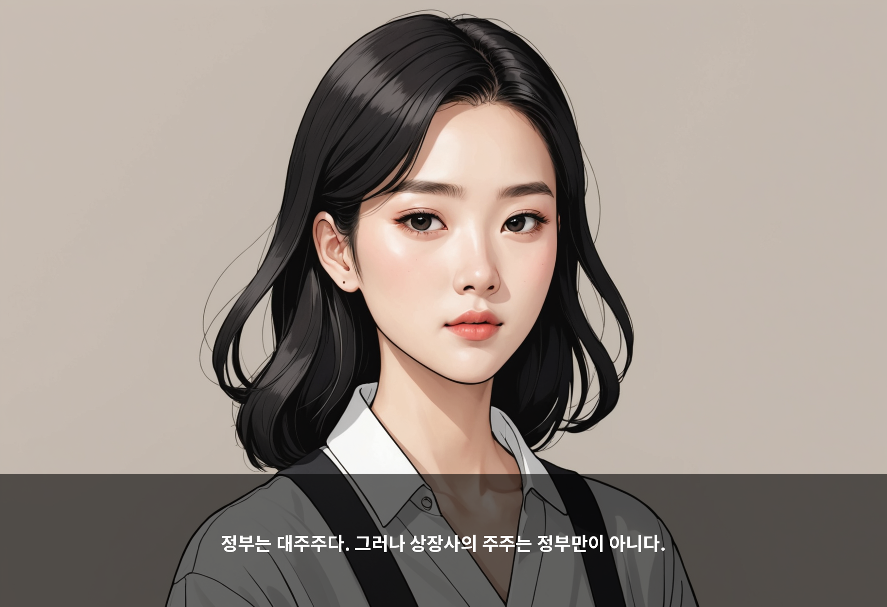 정부는 대주주다. 그러나 상장사의 주주는 정부만이 아니다.