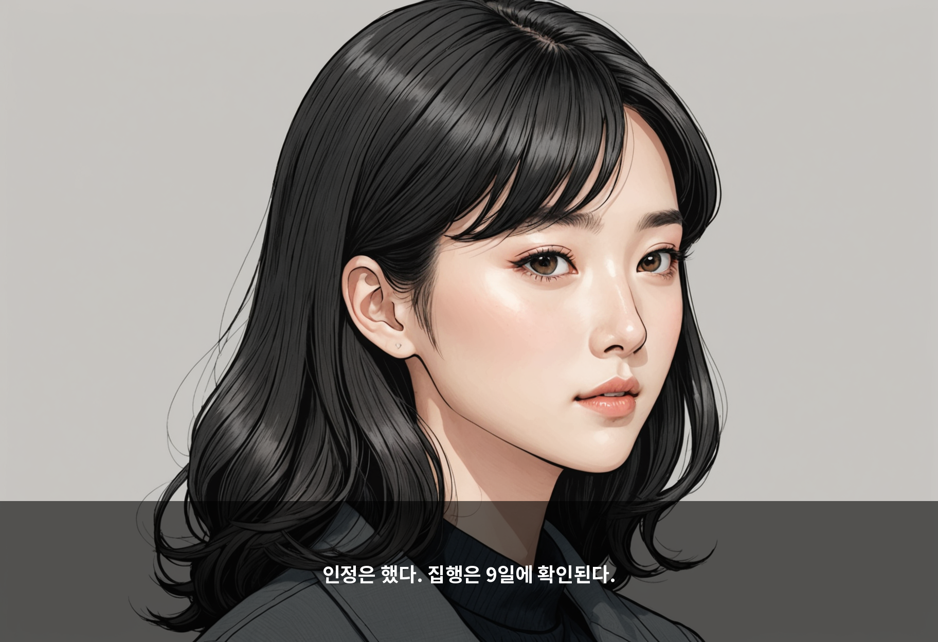 인정은 했다. 집행은 9일에 확인된다.