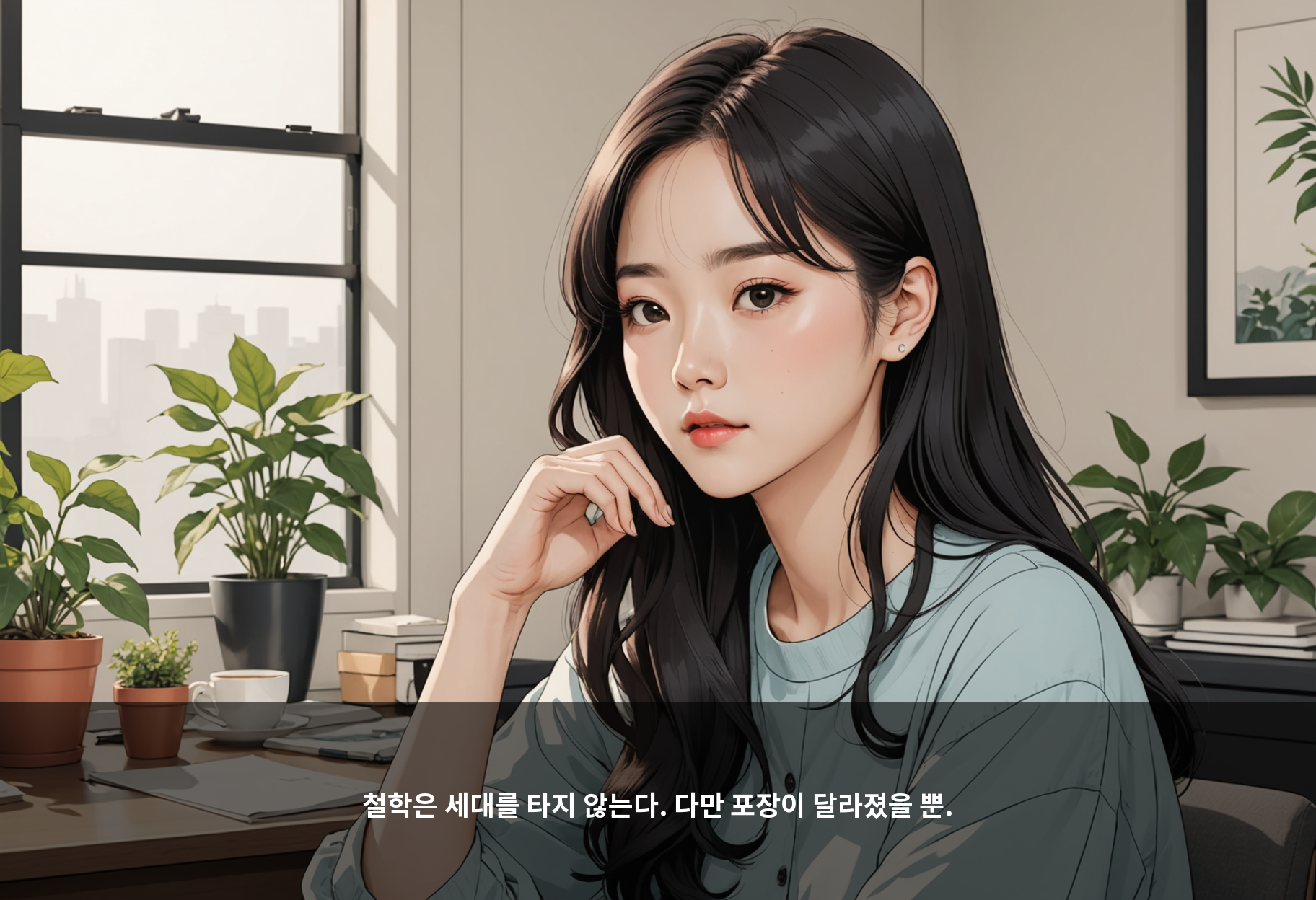철학은 세대를 타지 않는다. 다만 포장이 달라졌을 뿐.